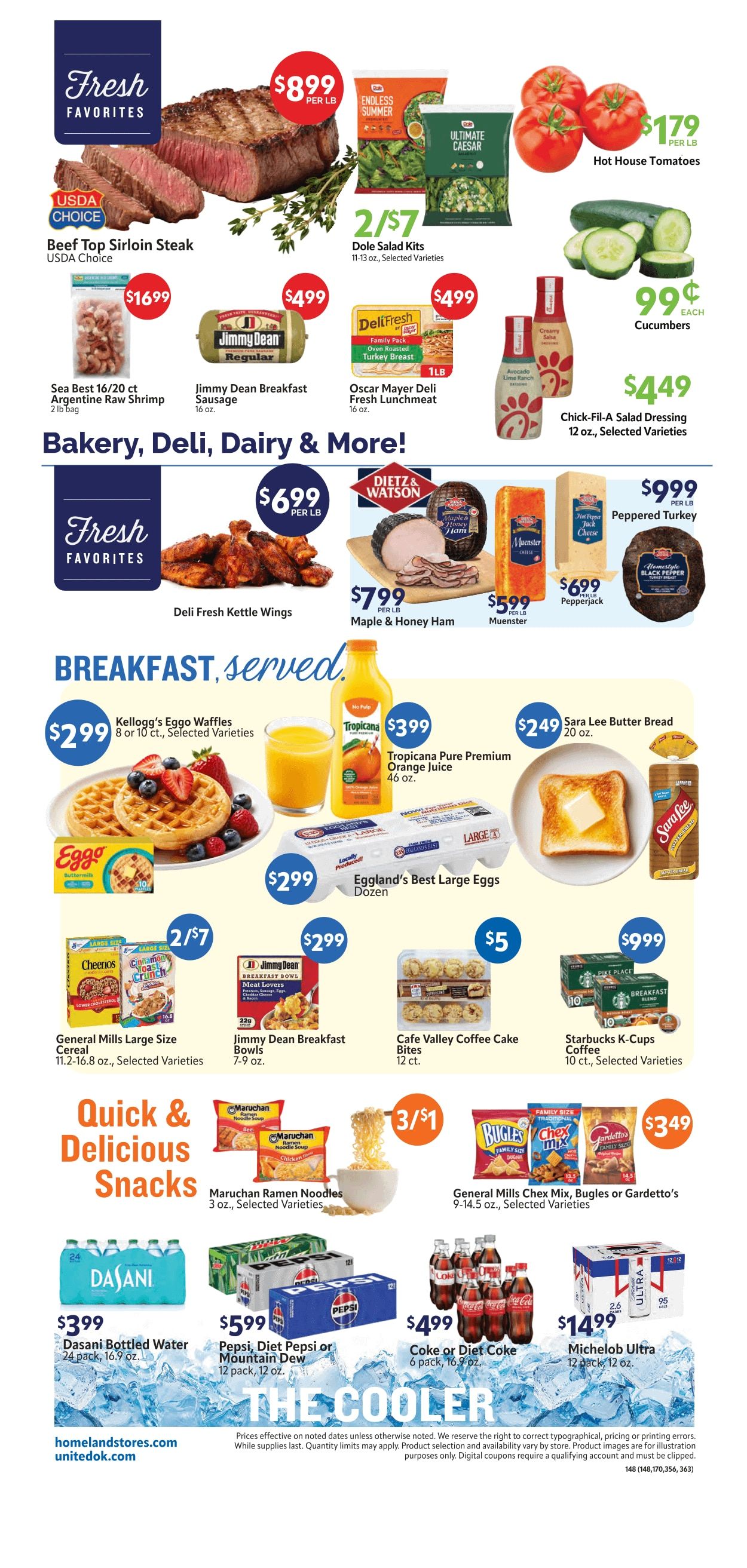 Homeland Stores (Clinton and Elk City, OK) Weekly Ad September 16 - 22, 2026