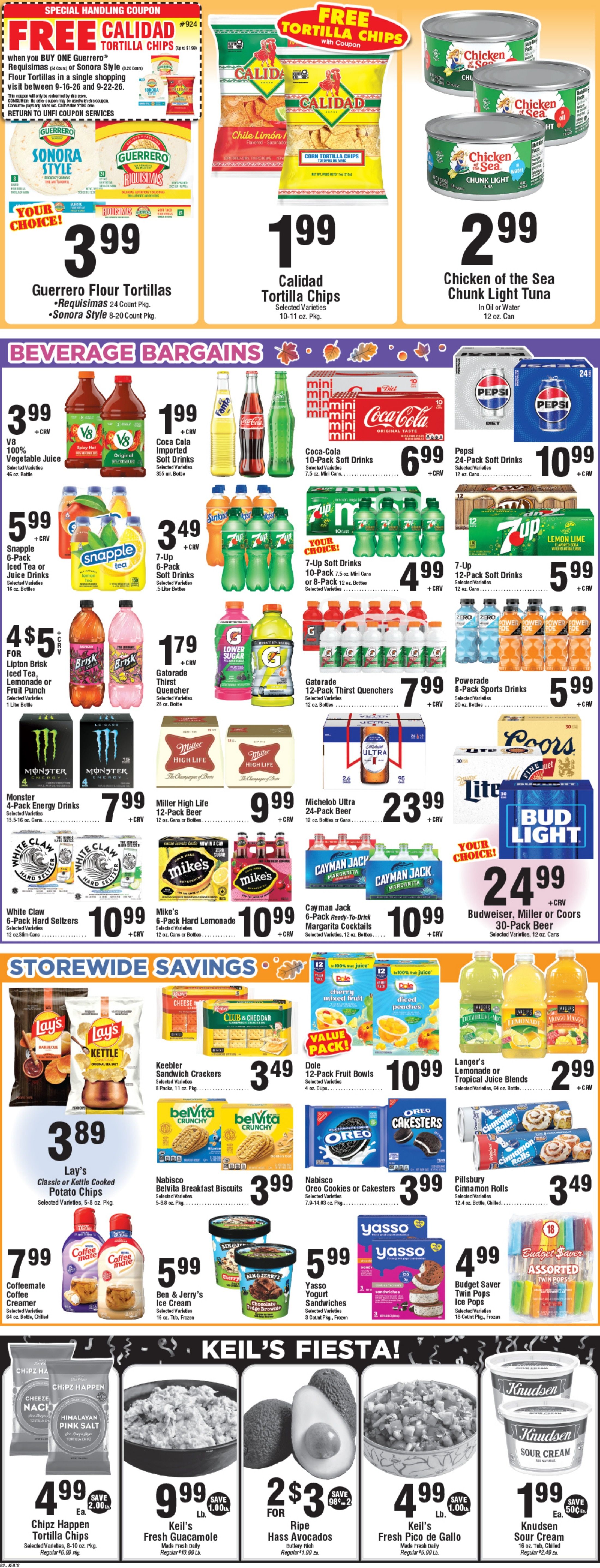 Keil's Fresh Food Stores (San Diego, CA) Weekly Ad September 16 - 22, 2026