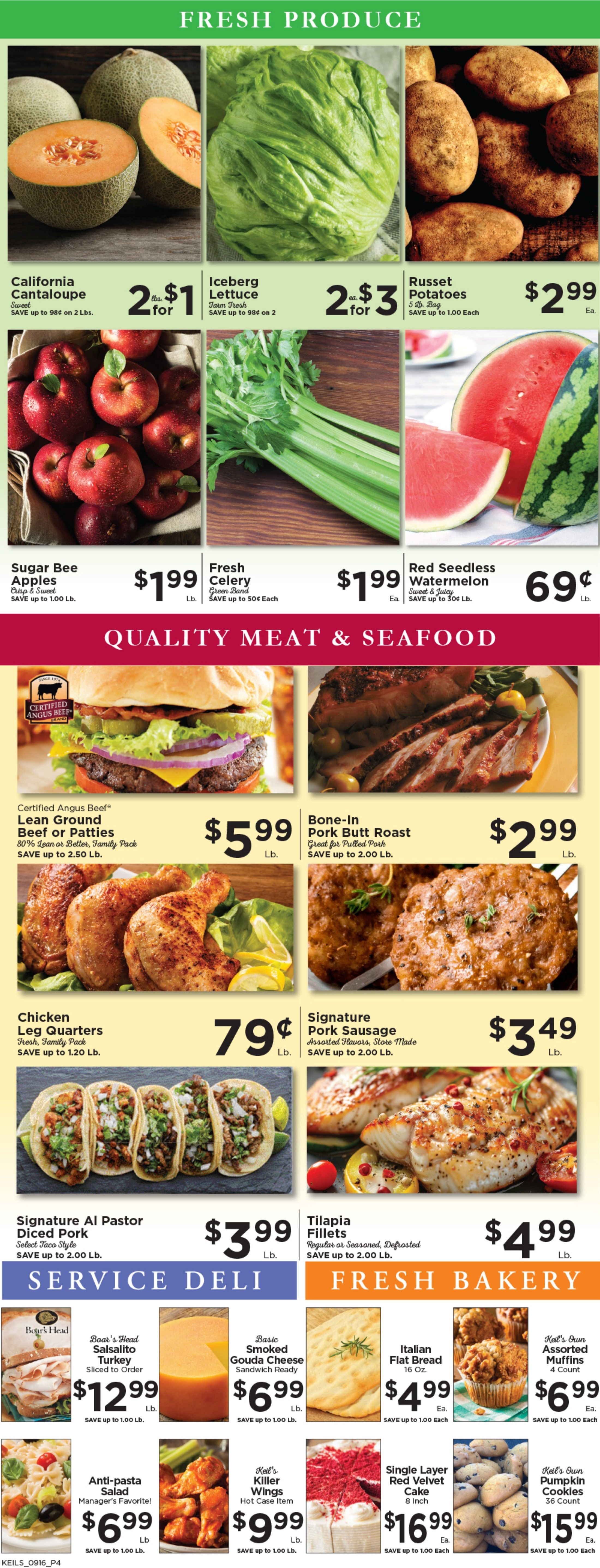 Keil's Fresh Food Stores (San Diego, CA) Weekly Ad September 16 - 22, 2026