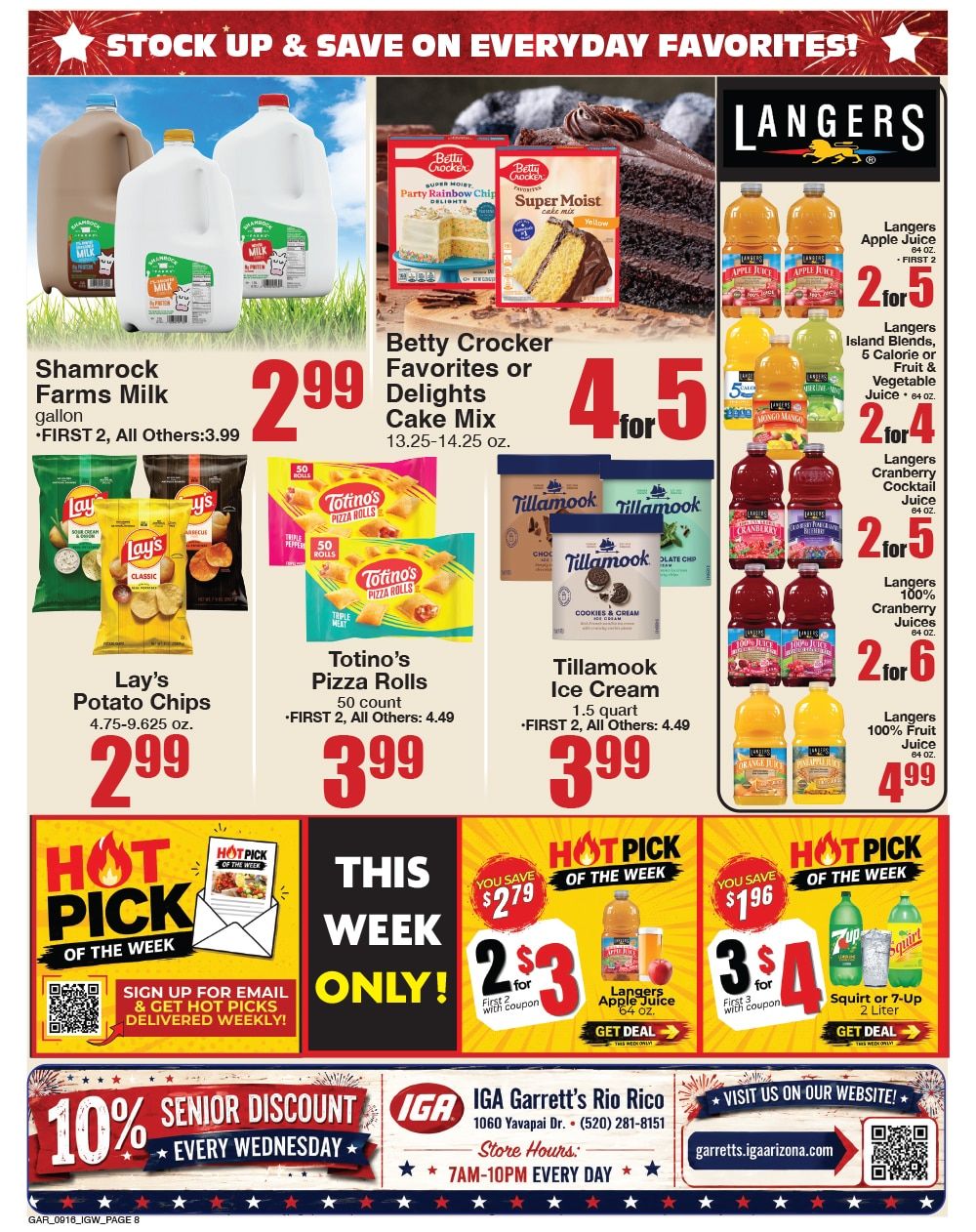 Garrett's IGA Weekly Ad September 16 - 22, 2026