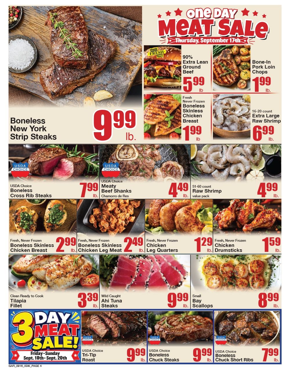 Garrett's IGA Weekly Ad September 16 - 22, 2026