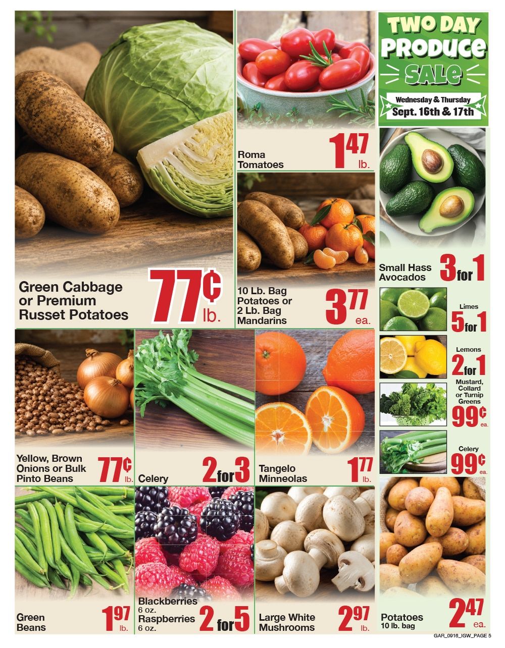 Garrett's IGA Weekly Ad September 16 - 22, 2026