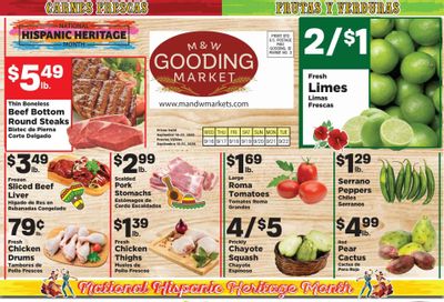 M&W Markets (Gooding, ID) Weekly Ad September 16 - 22, 2026