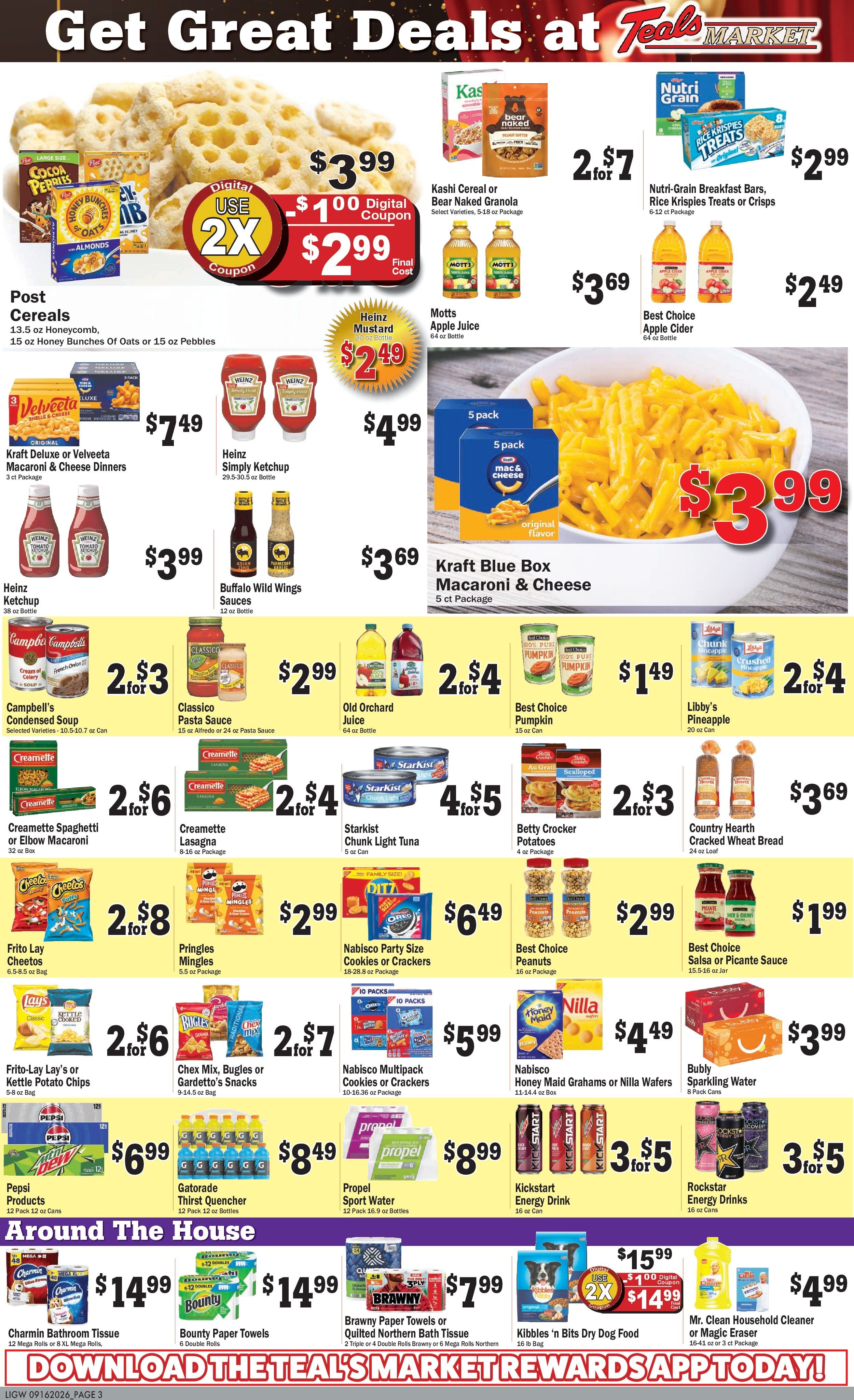 Teal's Market (North Dakota) Weekly Ad September 16 - 22, 2026