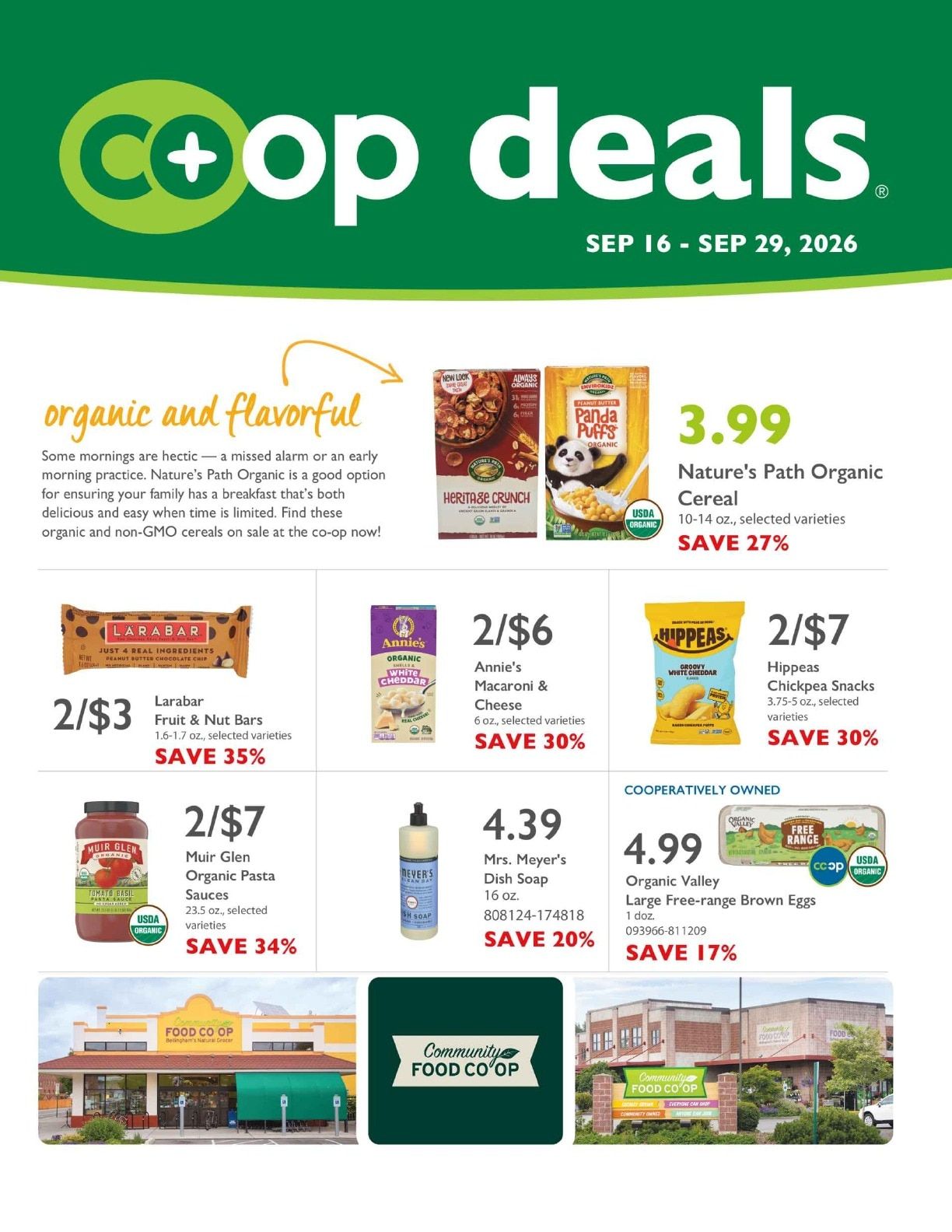 Community Food Co-op - Bellingham Co+op Deals Weekly Ad September 16 - 29, 2026
