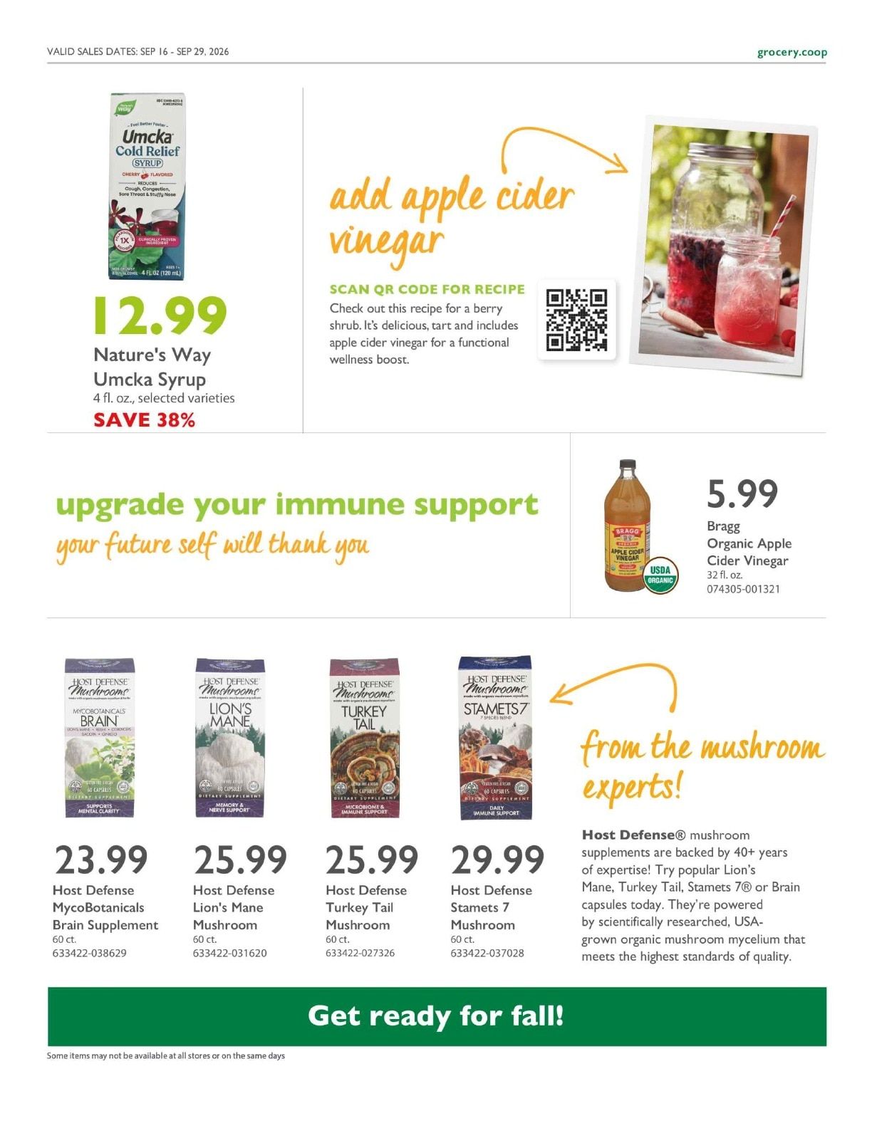 Community Food Co-op - Bellingham Co+op Deals Weekly Ad September 16 - 29, 2026