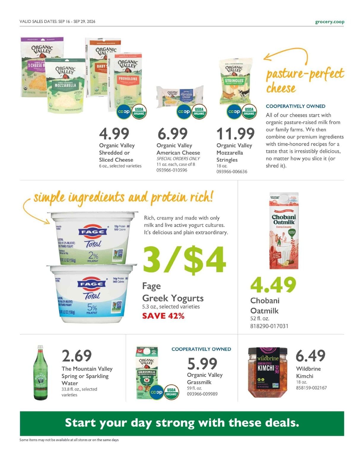 Community Food Co-op - Bellingham Co+op Deals Weekly Ad September 16 - 29, 2026