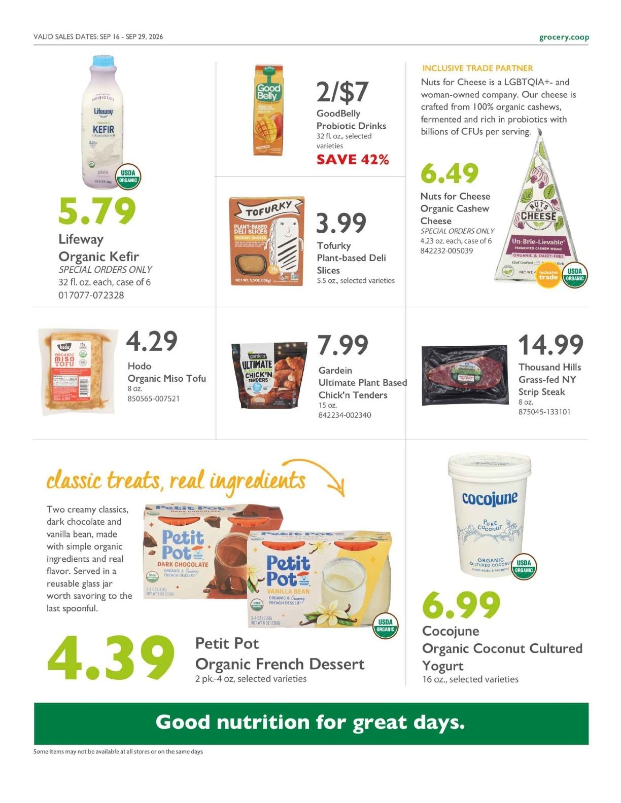 Community Food Co-op - Bellingham Co+op Deals Weekly Ad September 16 - 29, 2026