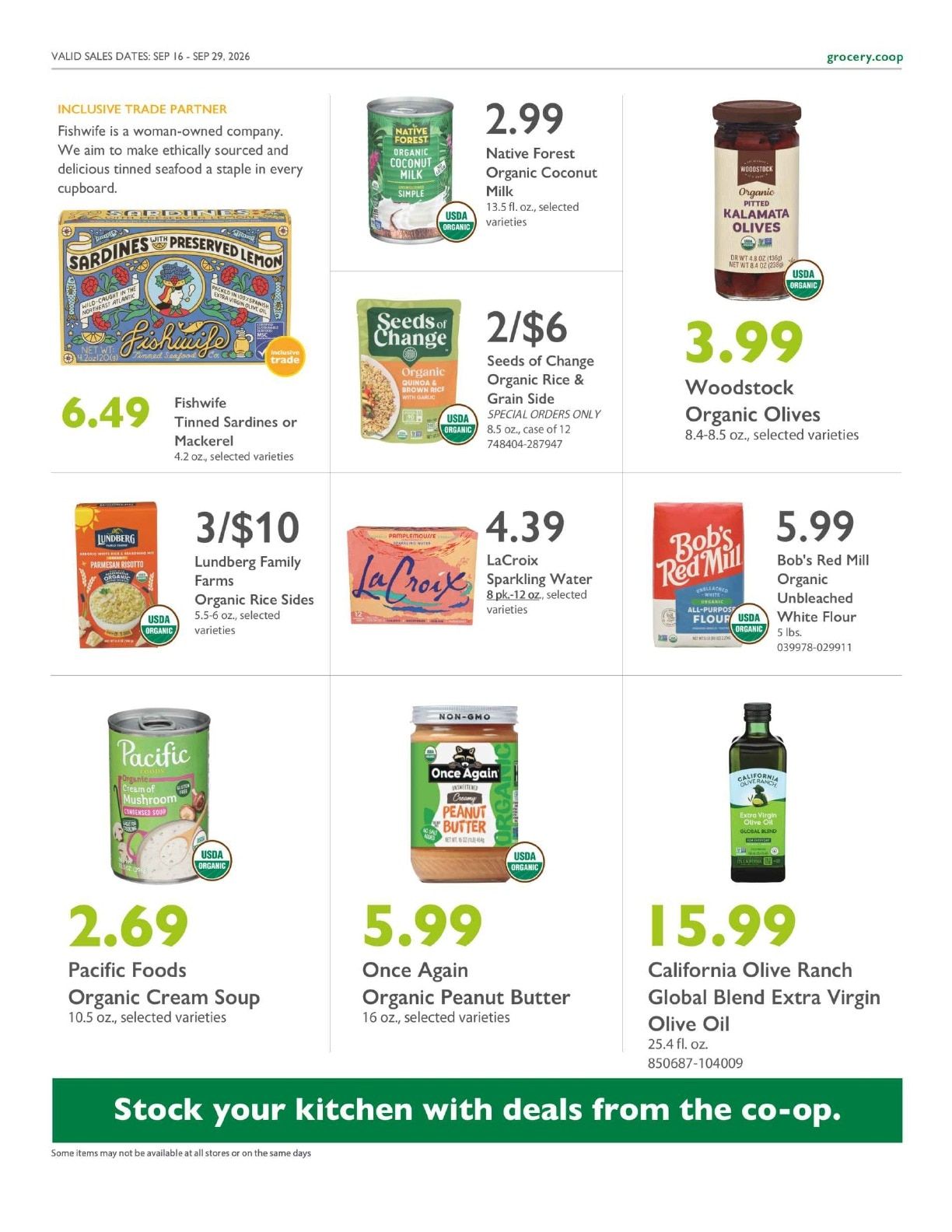 Community Food Co-op - Bellingham Co+op Deals Weekly Ad September 16 - 29, 2026
