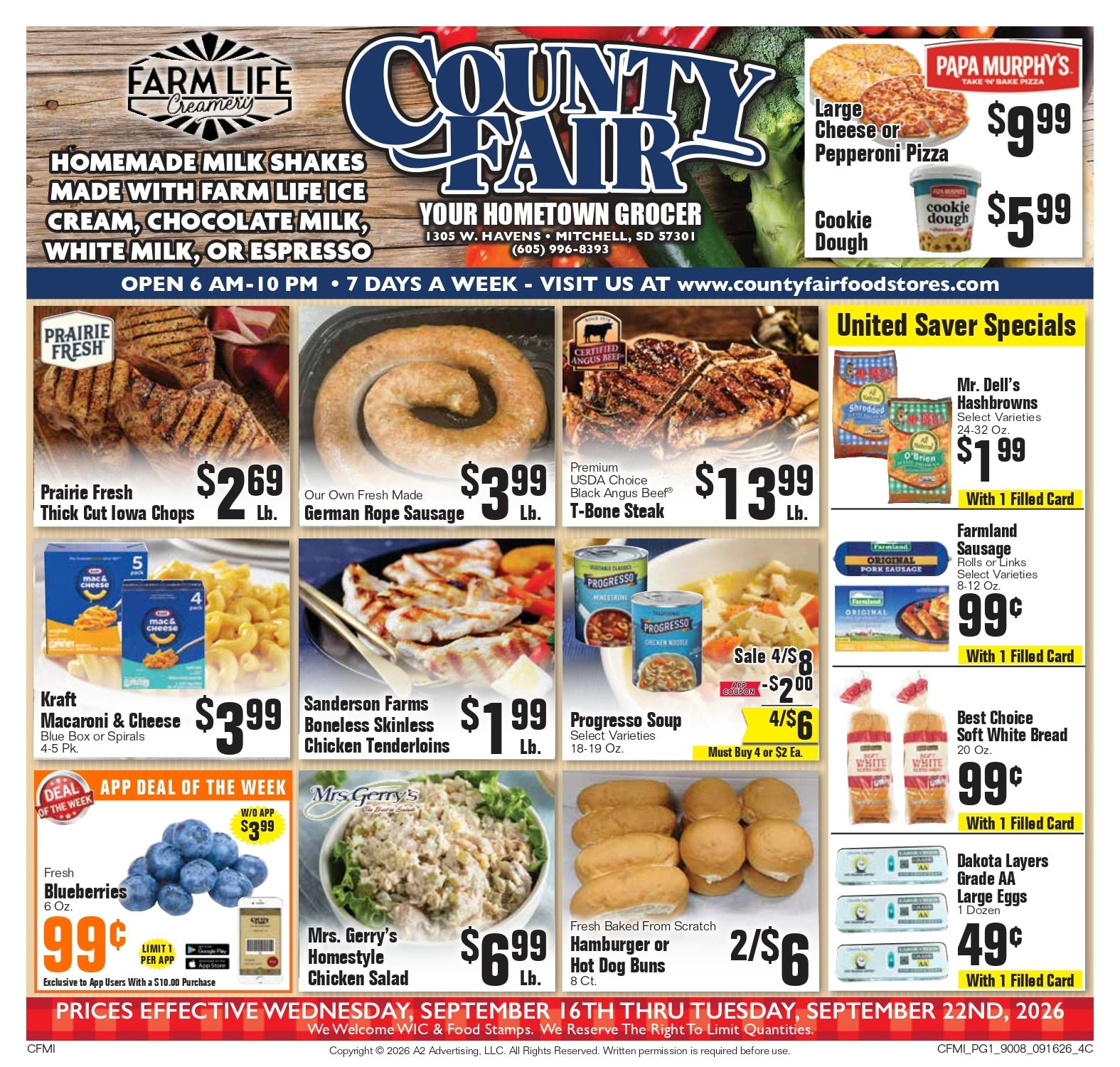 County Fair Food Stores (Mitchell, SD) Weekly Ad September 16 - 22, 2026