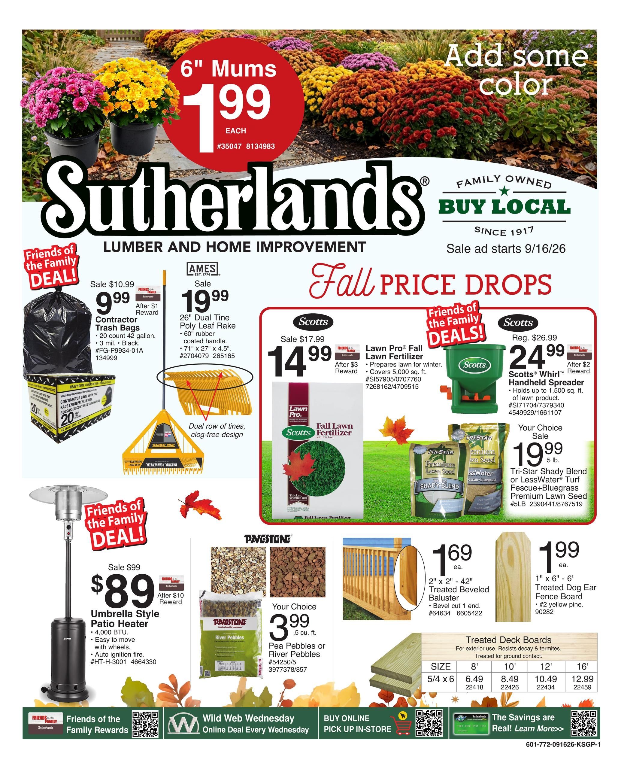 Sutherlands (Edgerton Area, KS) Weekly Ad September 16 - 27, 2026