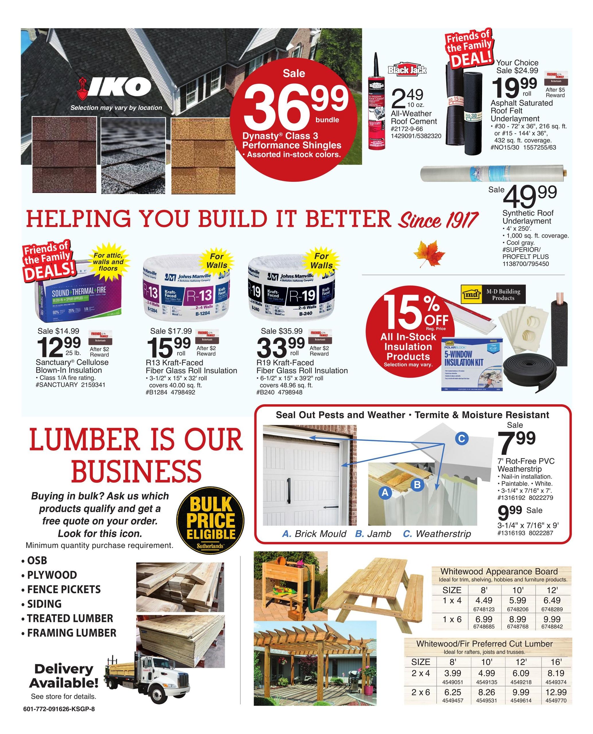 Sutherlands (Edgerton Area, KS) Weekly Ad September 16 - 27, 2026