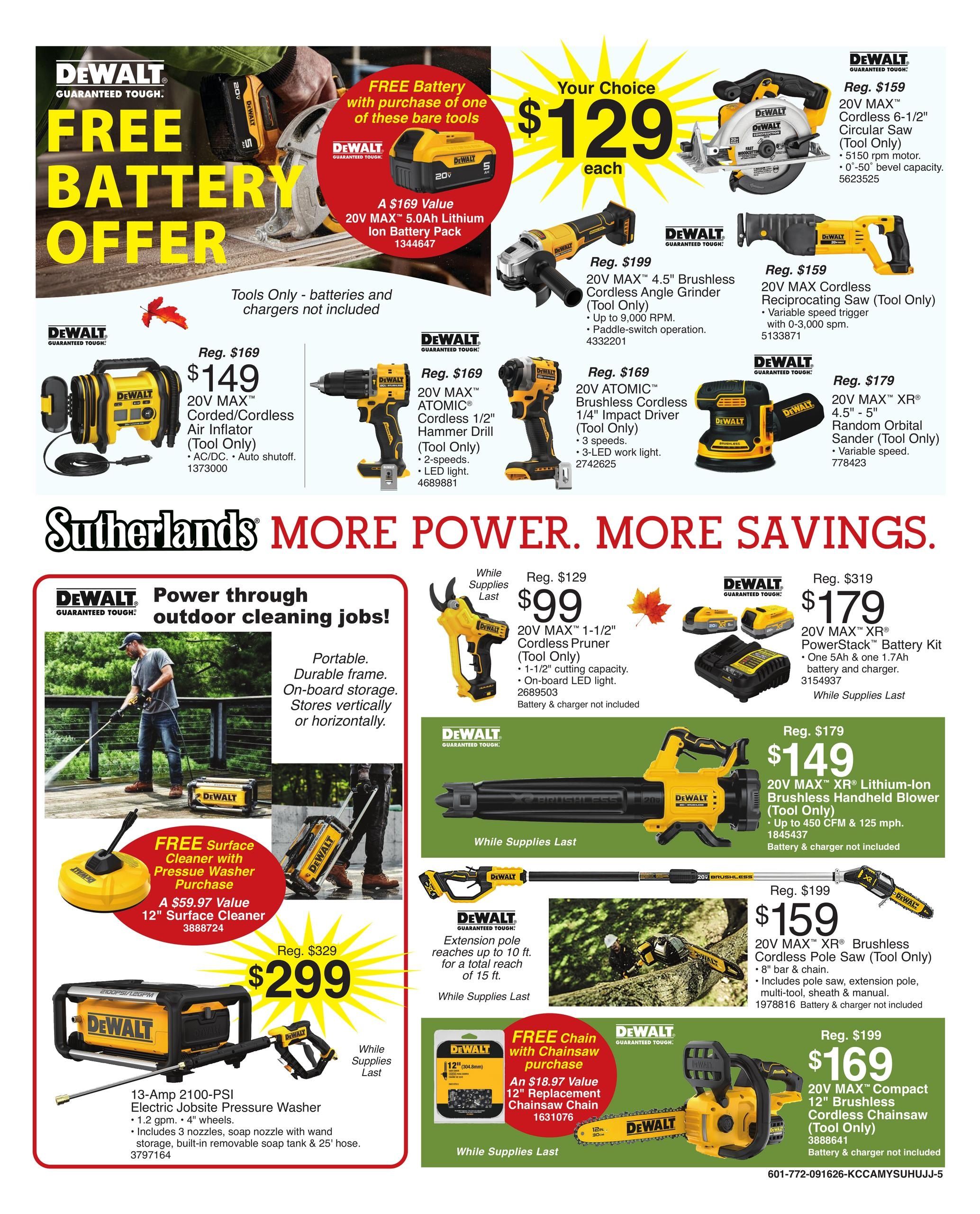 Sutherlands (La Junta Area, CO) Weekly Ad September 16 - 27, 2026