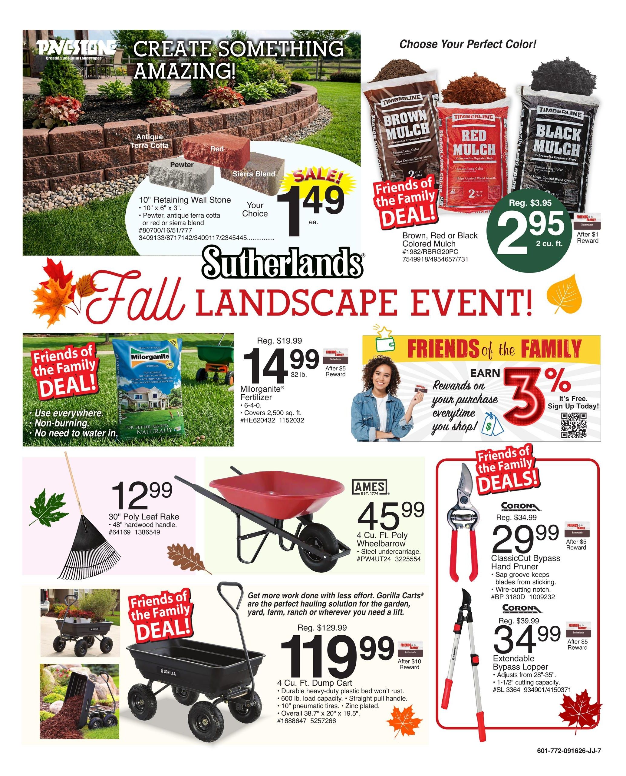 Sutherlands (La Junta Area, CO) Weekly Ad September 16 - 27, 2026