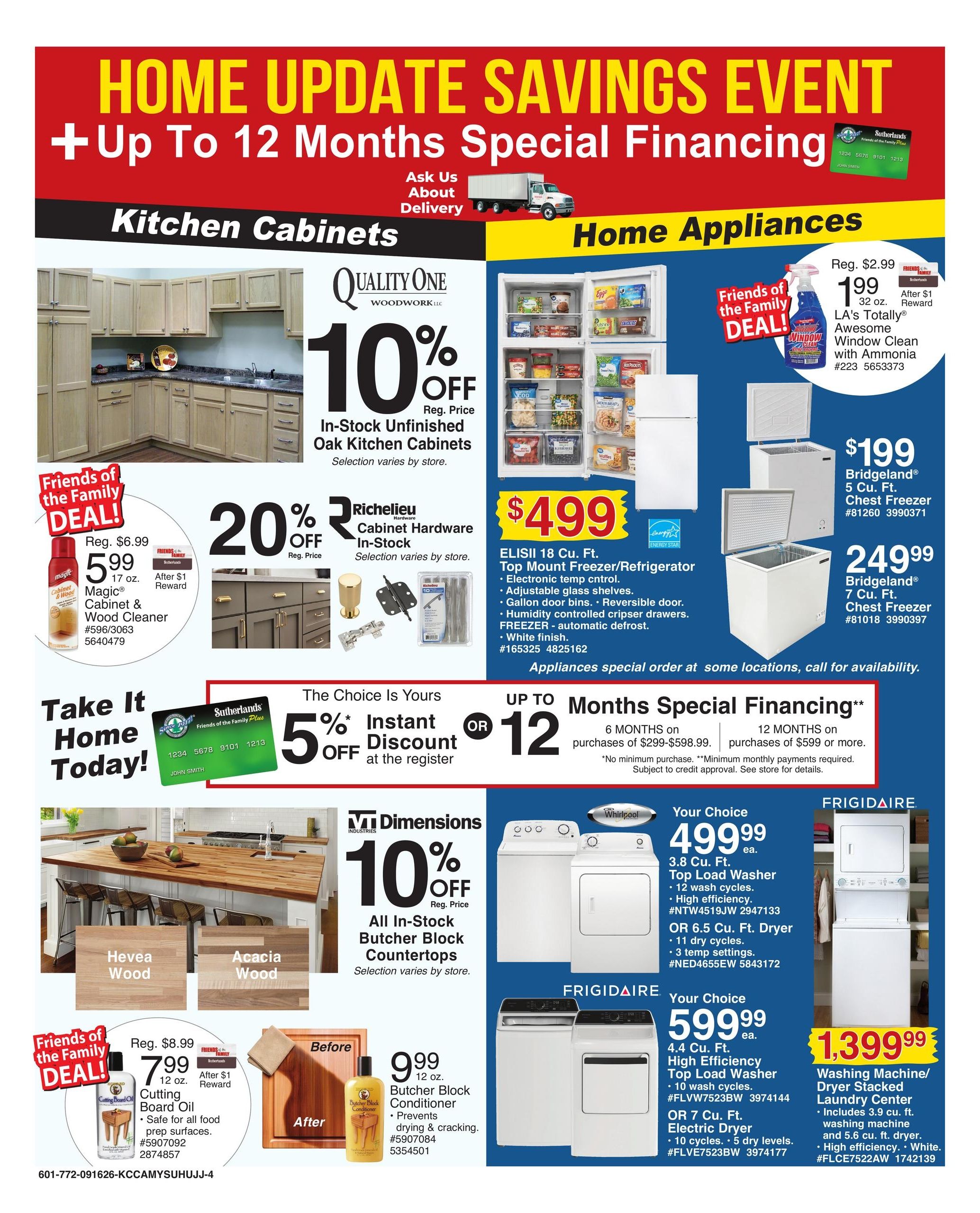 Sutherlands (Maysville Area, MO) Weekly Ad September 16 - 27, 2026