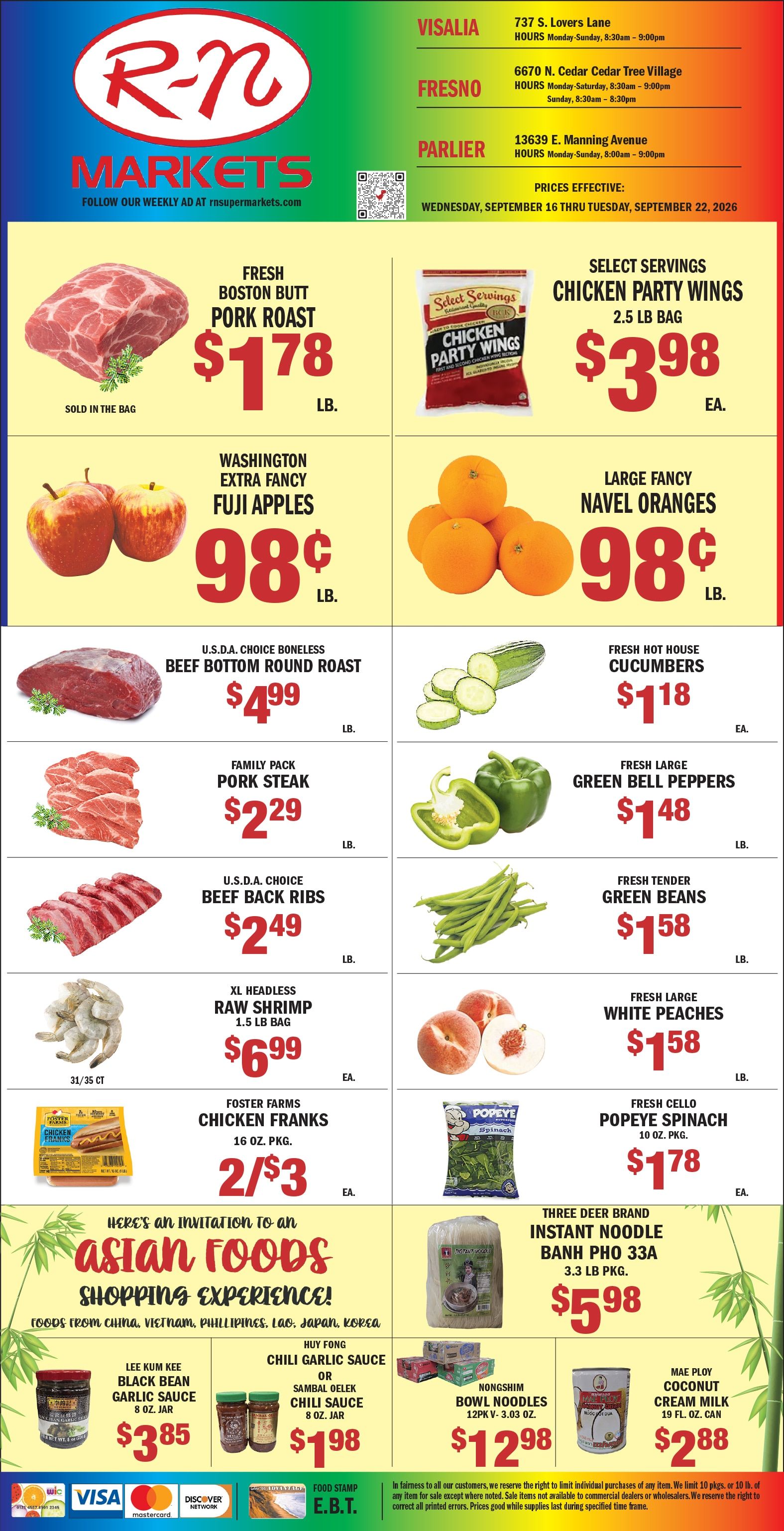 R-N Market Weekly Ad September 16 - 22, 2026