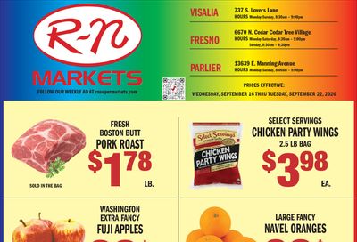 R-N Market Weekly Ad September 16 - 22, 2026