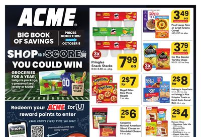 Acme Markets (Amenia Area, NY) Big Book of Savings Weekly Ad September 11 - October 8, 2026