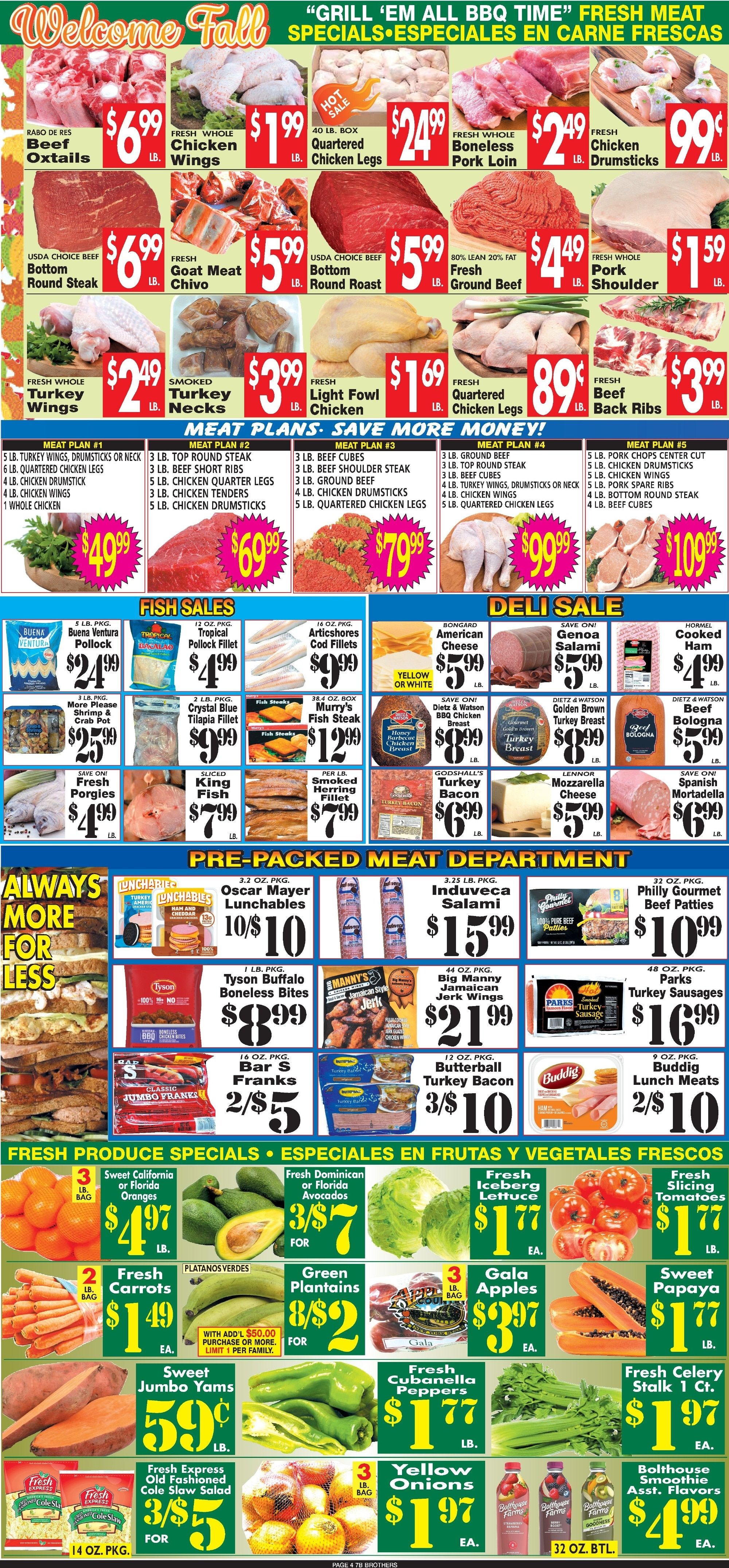 7 Brothers Supermarket Weekly Ad September 16 - 30, 2026