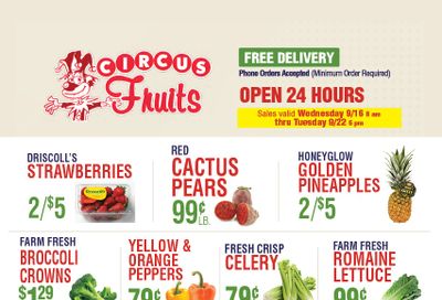 Circus Fruits Weekly Ad September 16 - 22, 2026