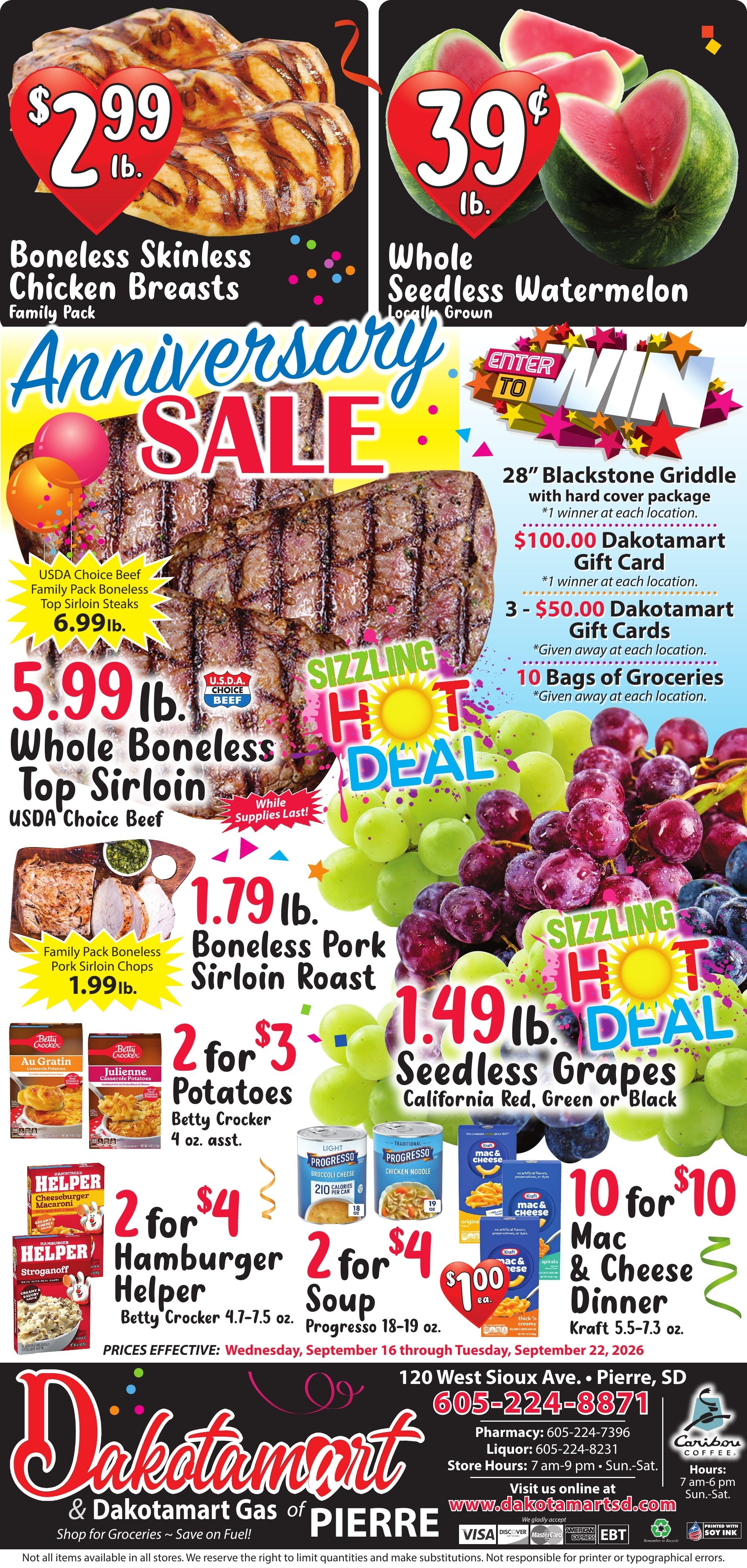 Dakotamart (Pierre, SD) Weekly Ad September 16 - 22, 2026