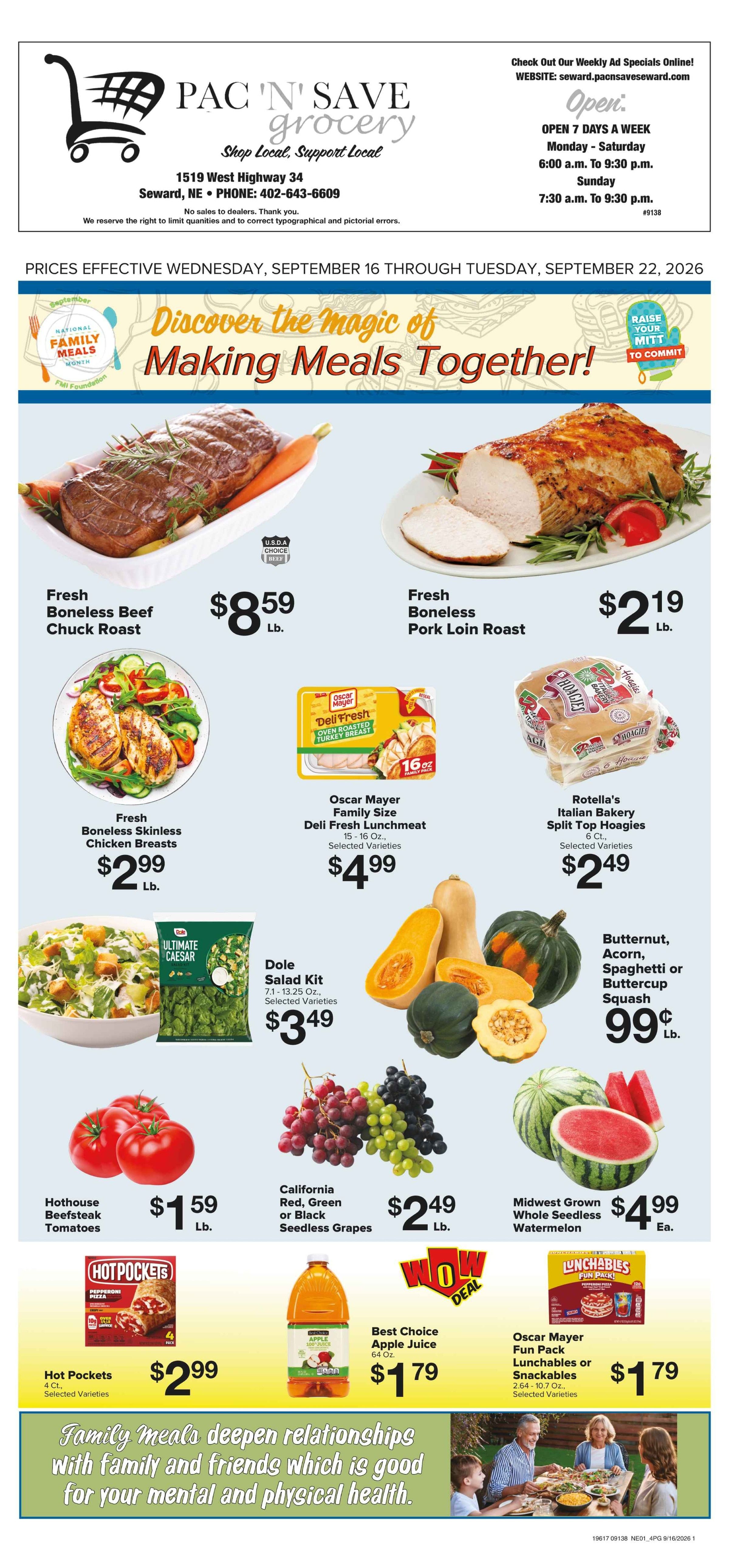 Pac N Save Weekly Ad September 16 - 22, 2026