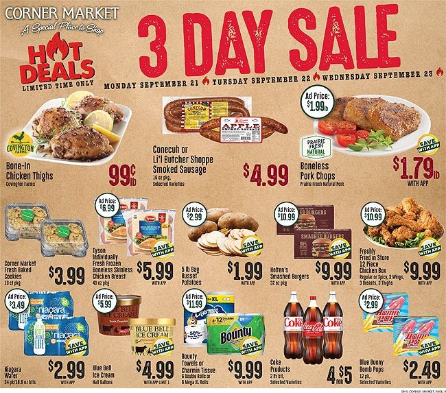 Corner Market MS (Mississippi) Weekly Ad September 16 - 22, 2026
