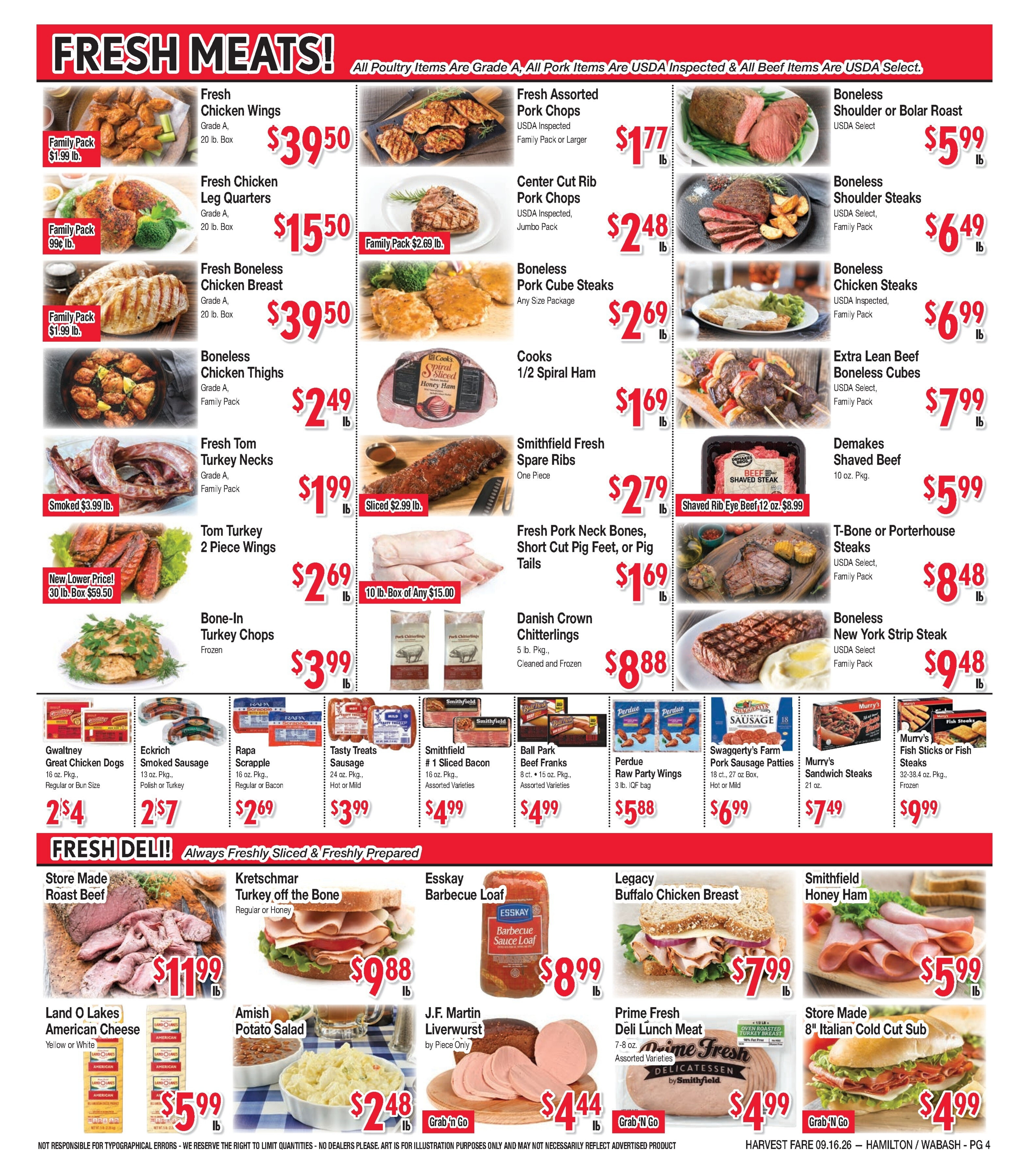 Harvest Fare (Maryland) Weekly Ad September 16 - 22, 2026