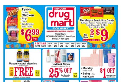 Discount Drug Mart (Ohio) Weekly Ad September 23 - 29, 2026