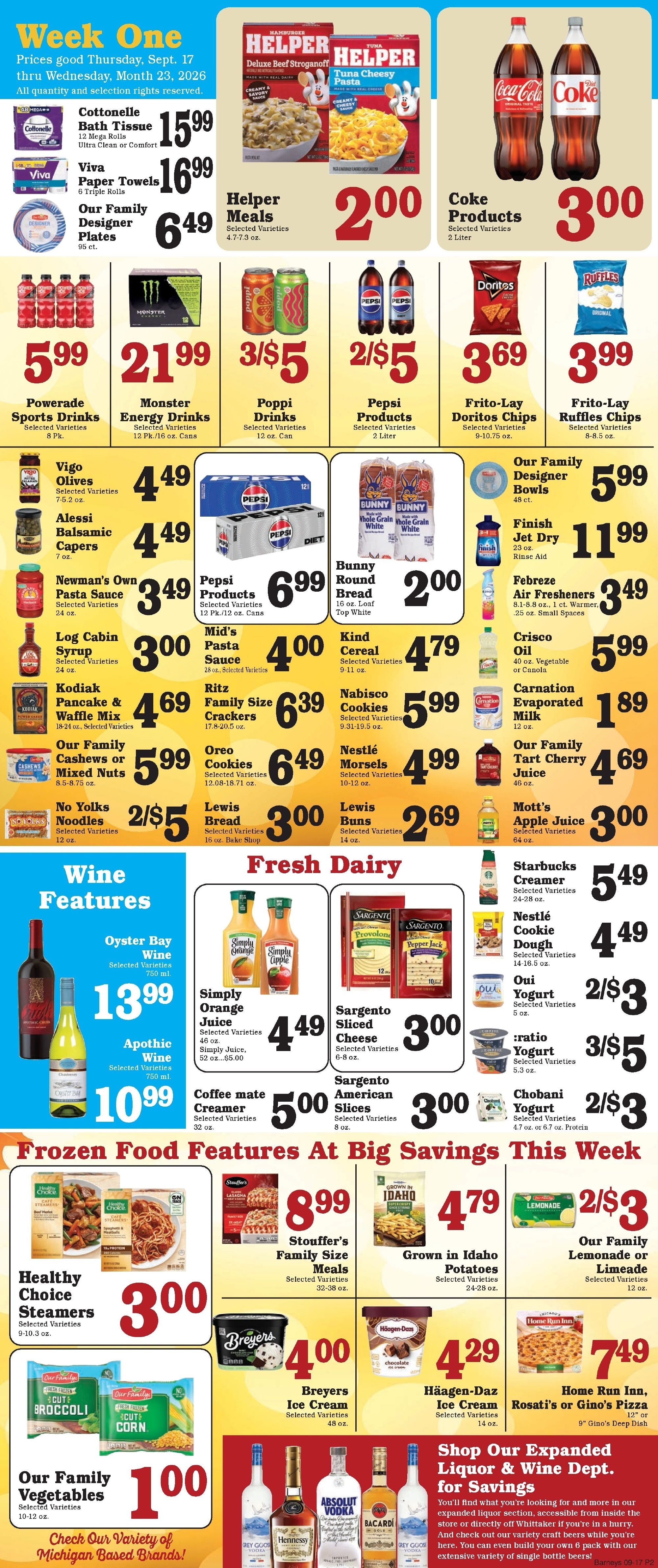Barney's Market Weekly Ad September 17 - 23, 2026