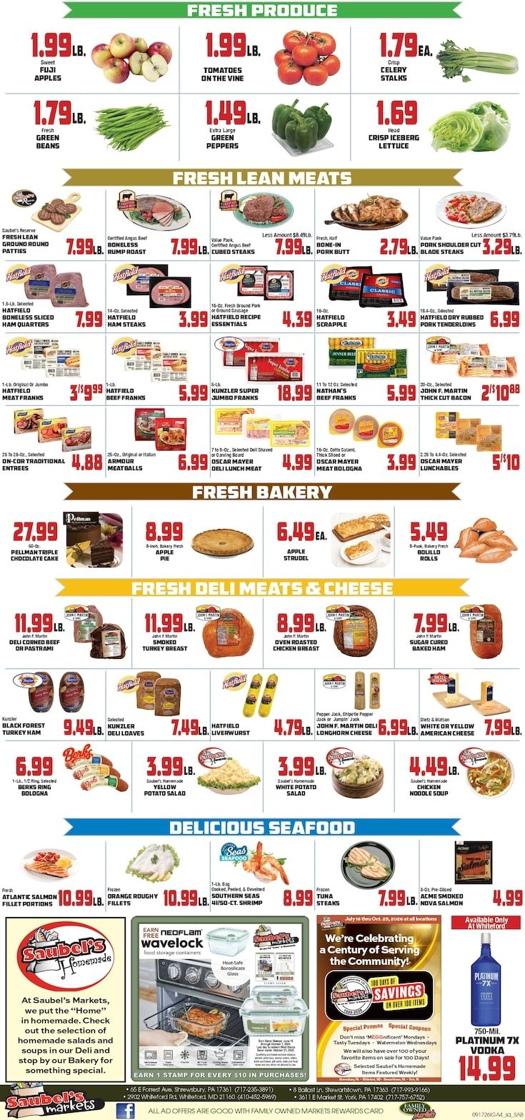 Saubel's Markets Weekly Ad September 17 - 23, 2026