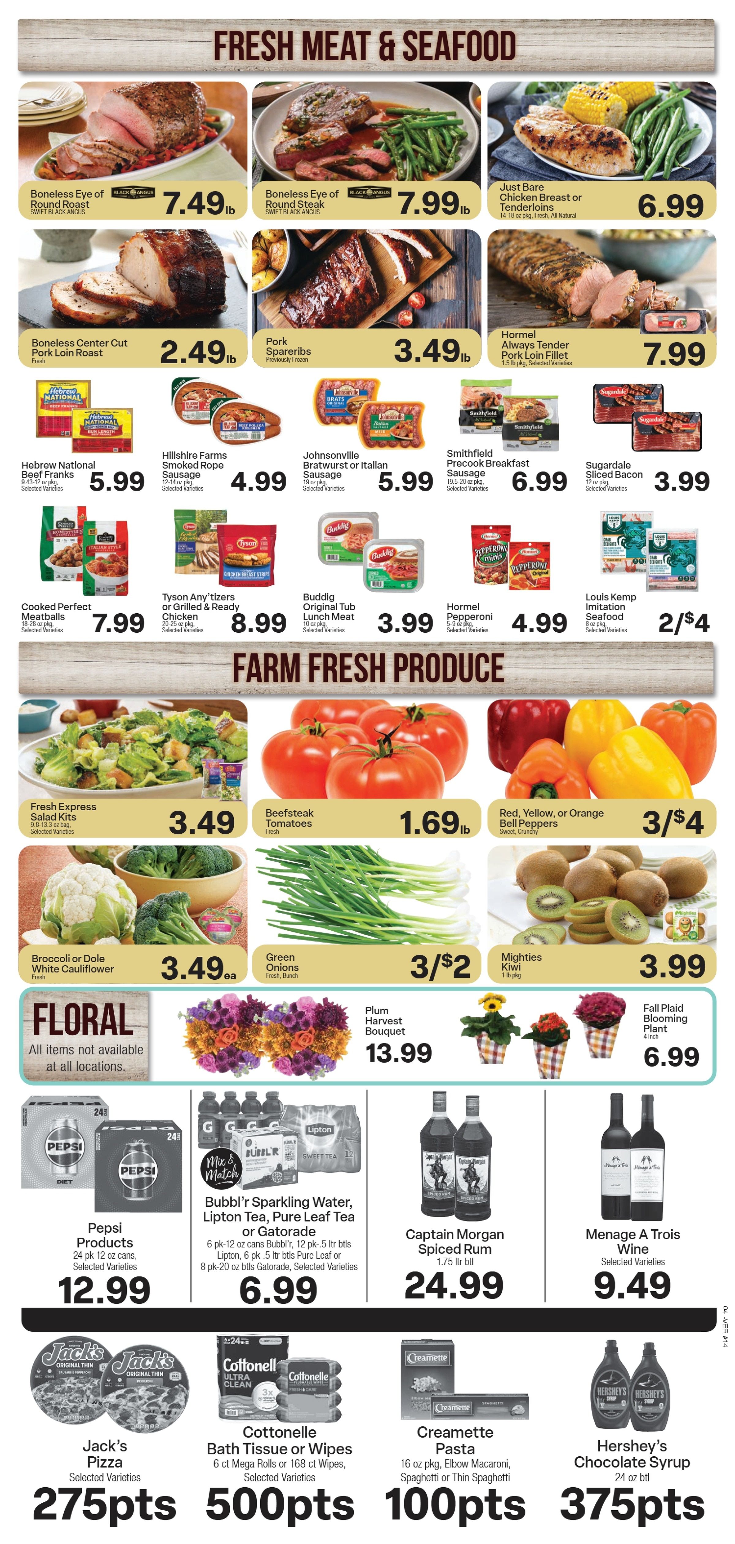 Chamberlain Food Center Weekly Ad September 16 - 22, 2026
