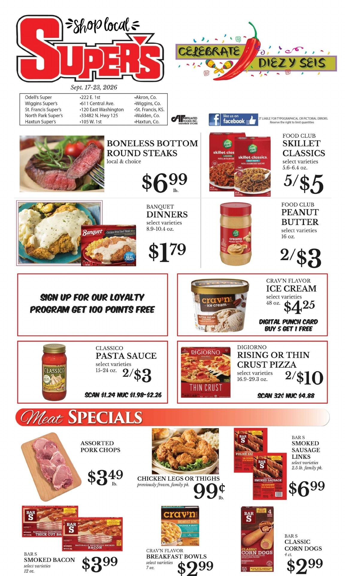 Odell's Super's Weekly Ad September 17 - 23, 2026