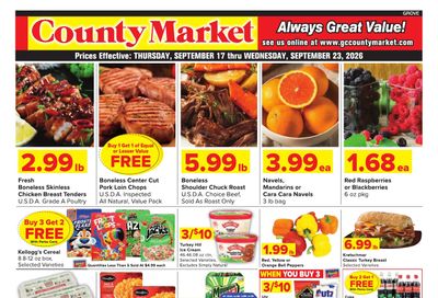 Grove City County Market Weekly Ad September 17 - 23, 2026