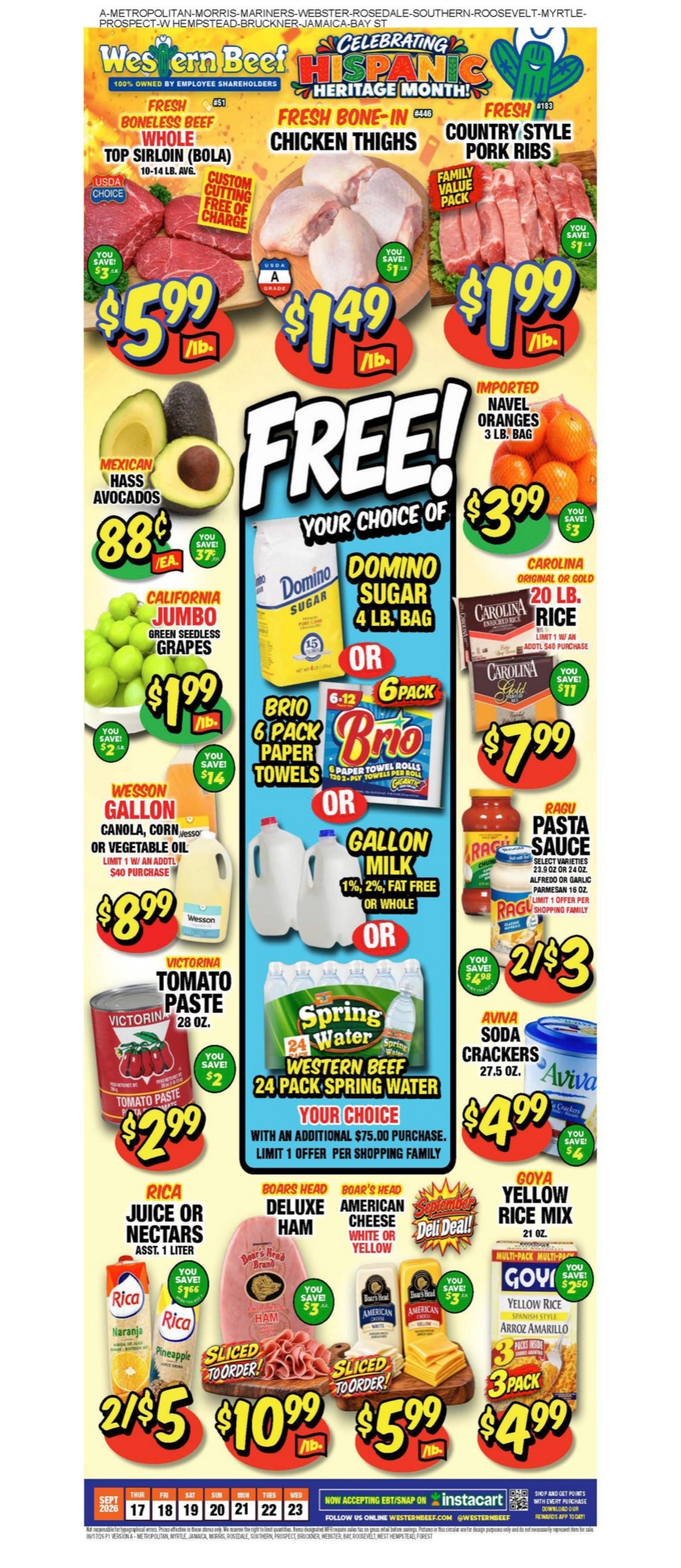 Western Beef Weekly Ad September 17 - 23, 2026
