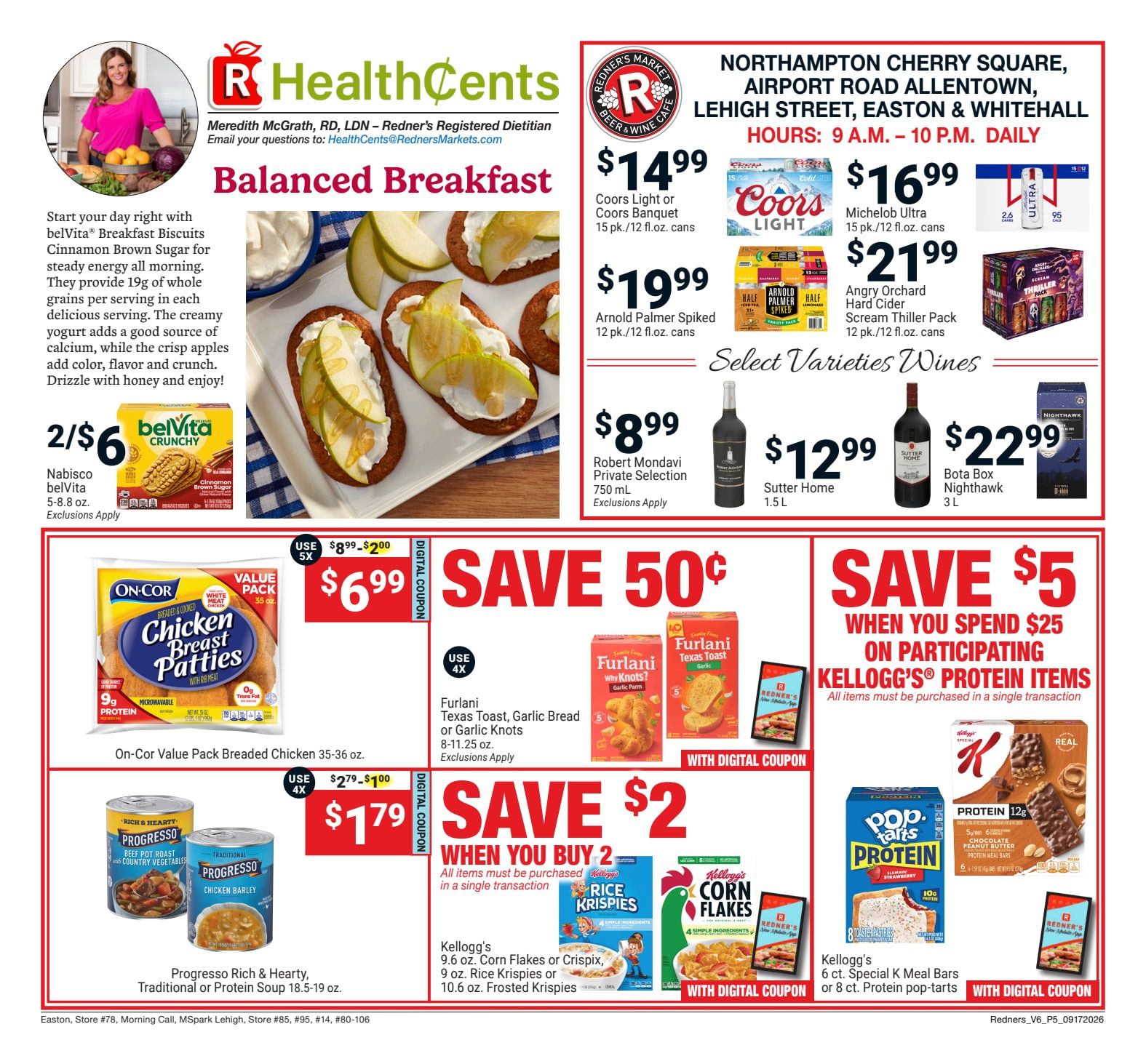 Redner's Markets (Allentown and other locations, PA) Weekly Ad September 17 - 23, 2026