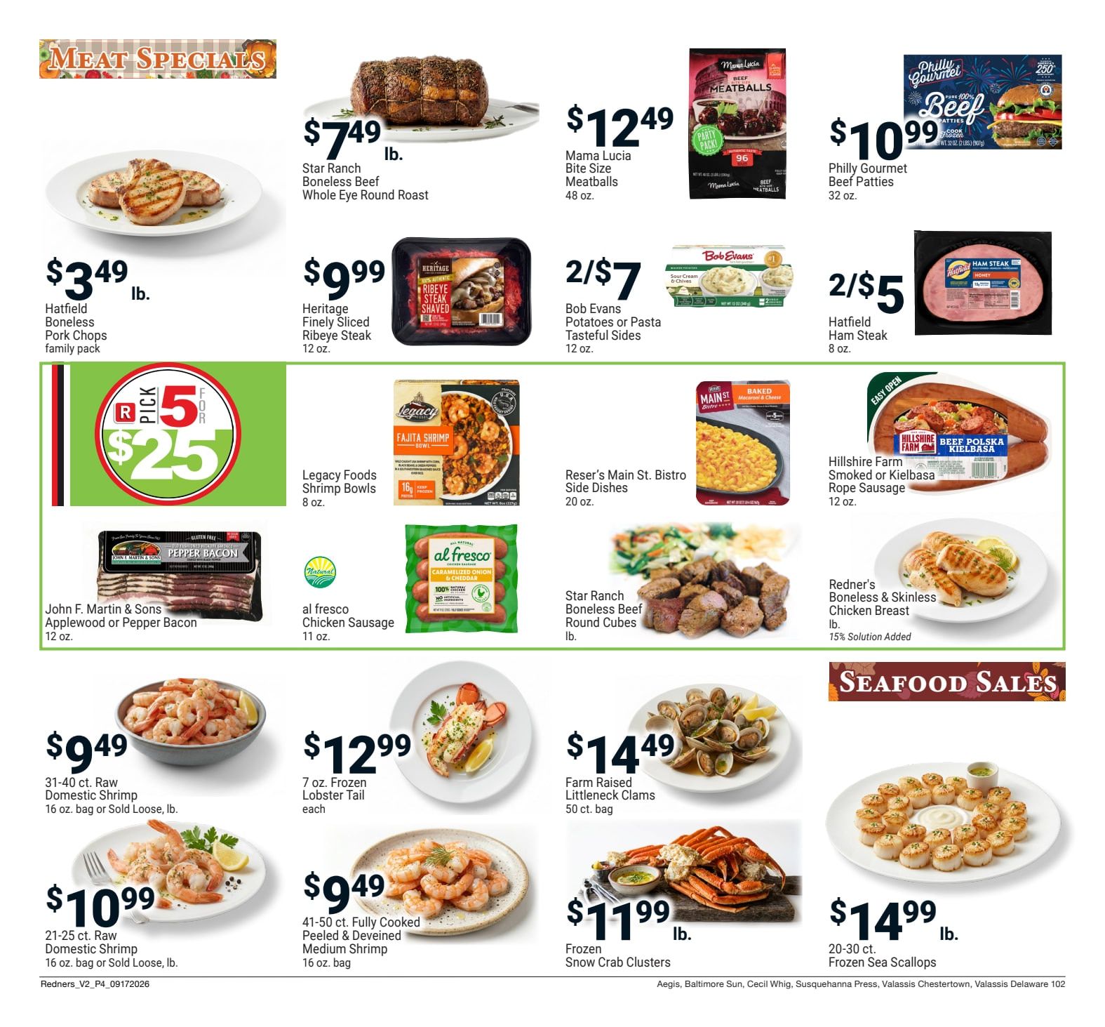Redner's Markets (Camden and other locations, DE) Weekly Ad September 17 - 23, 2026