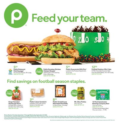 Publix (Cape Coral-St. Petersburg Area, FL) Weekly Ad September 17 - 23, 2026