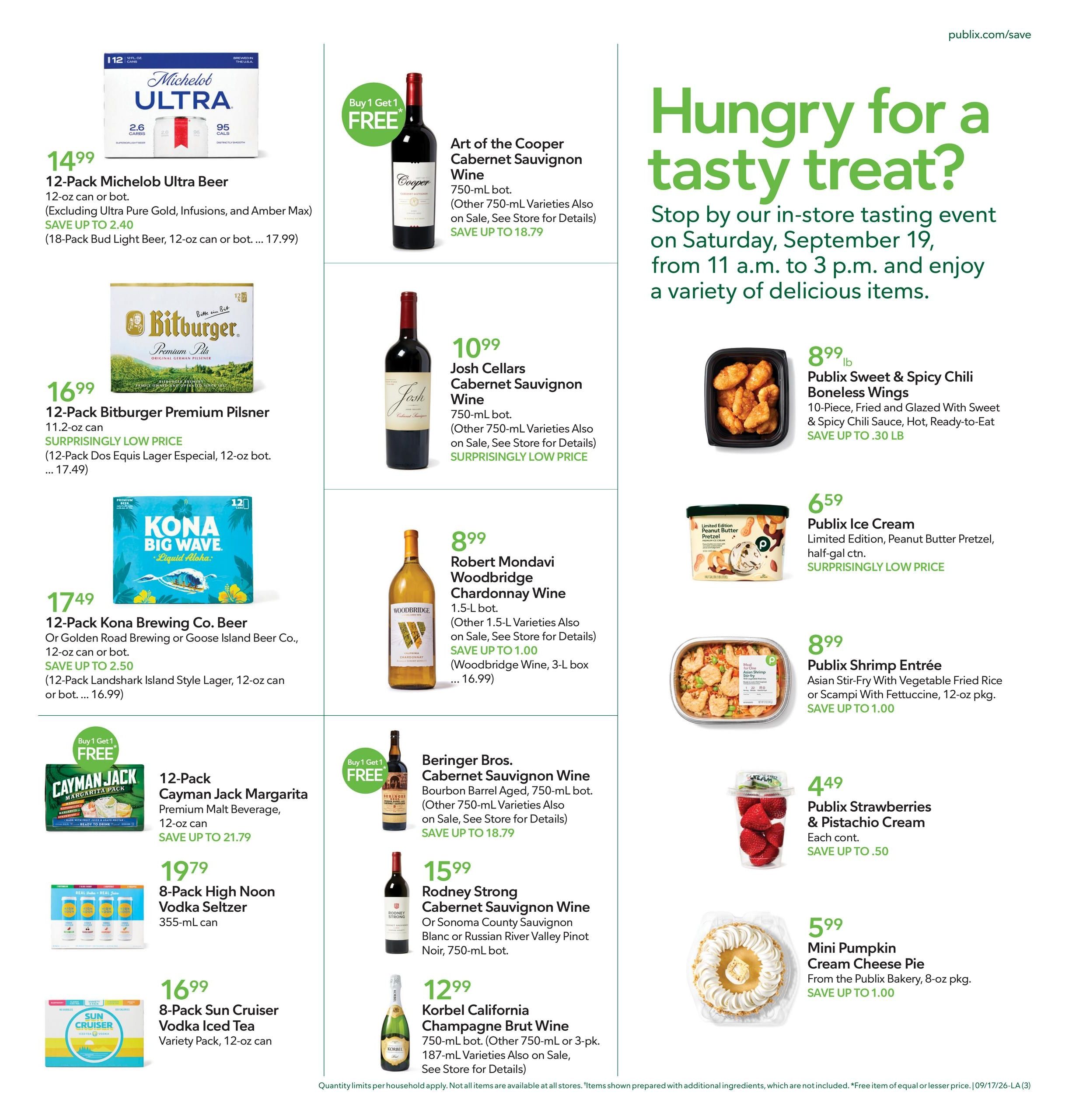 Publix (Cape Coral-St. Petersburg Area, FL) Weekly Ad September 17 - 23, 2026