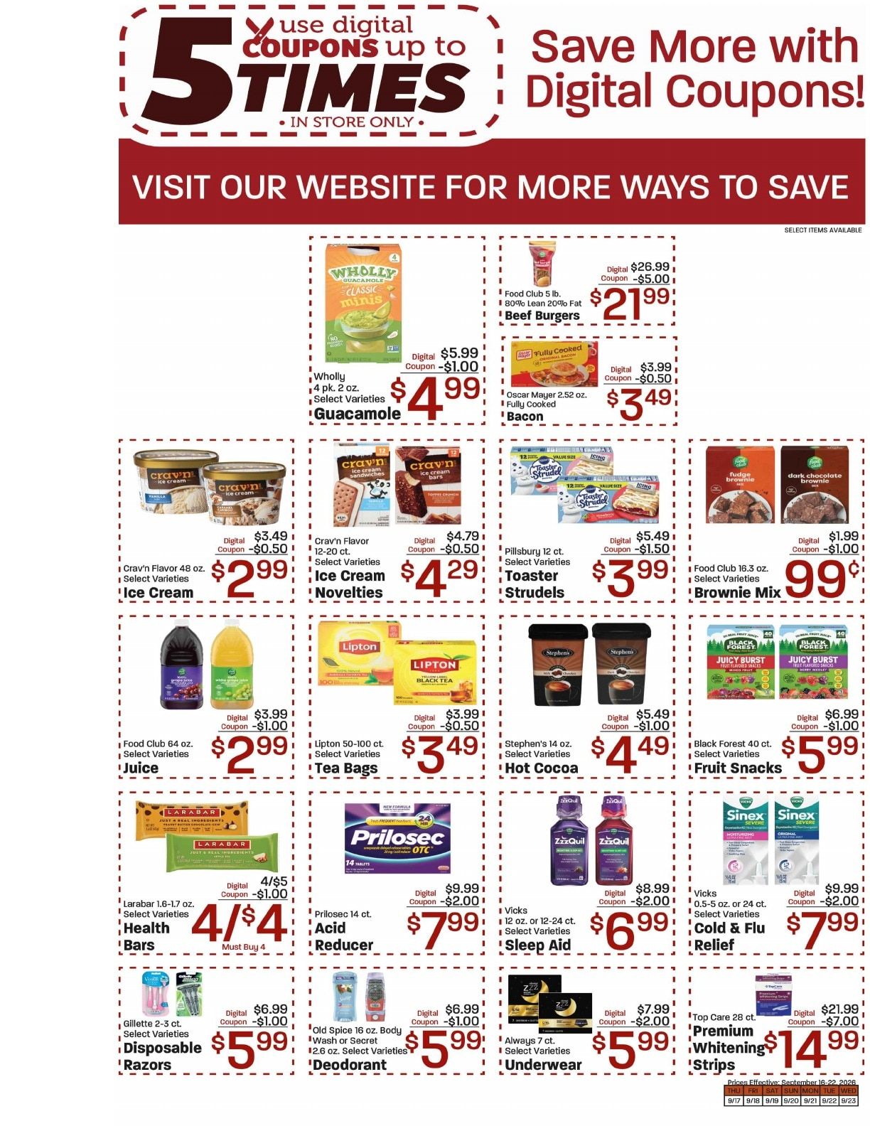 Lallatin Food Town Weekly Ad September 16 - 22, 2026