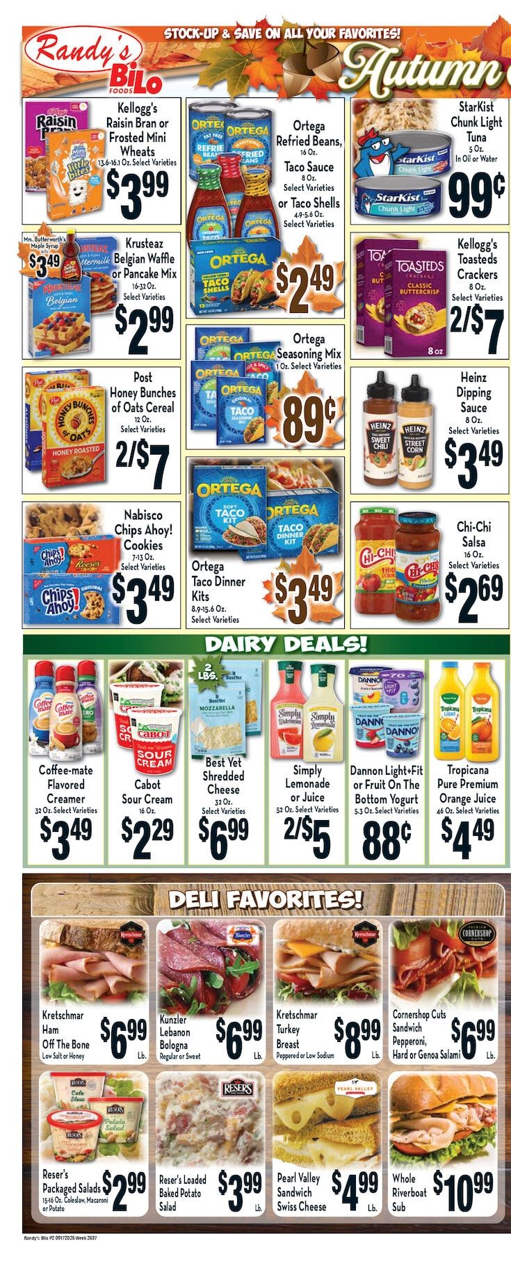 Randy's BiLo Weekly Ad September 17 - 23, 2026