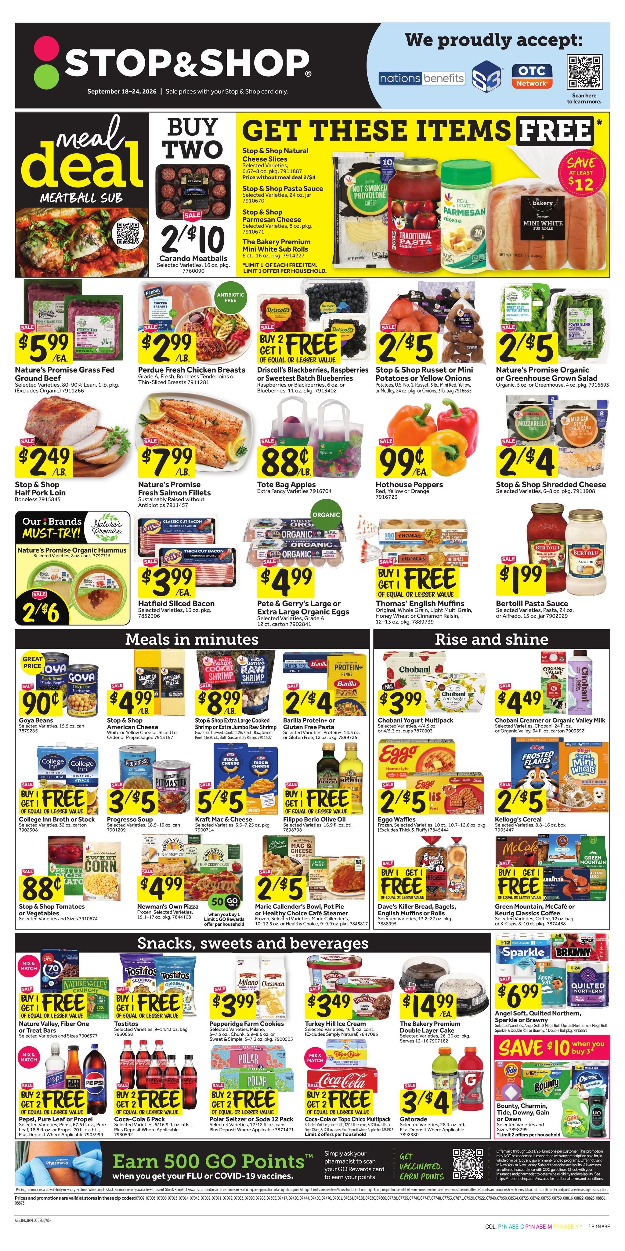 Stop & Shop (Elizabeth Area, NJ) Weekly Ad September 18 - 24, 2026