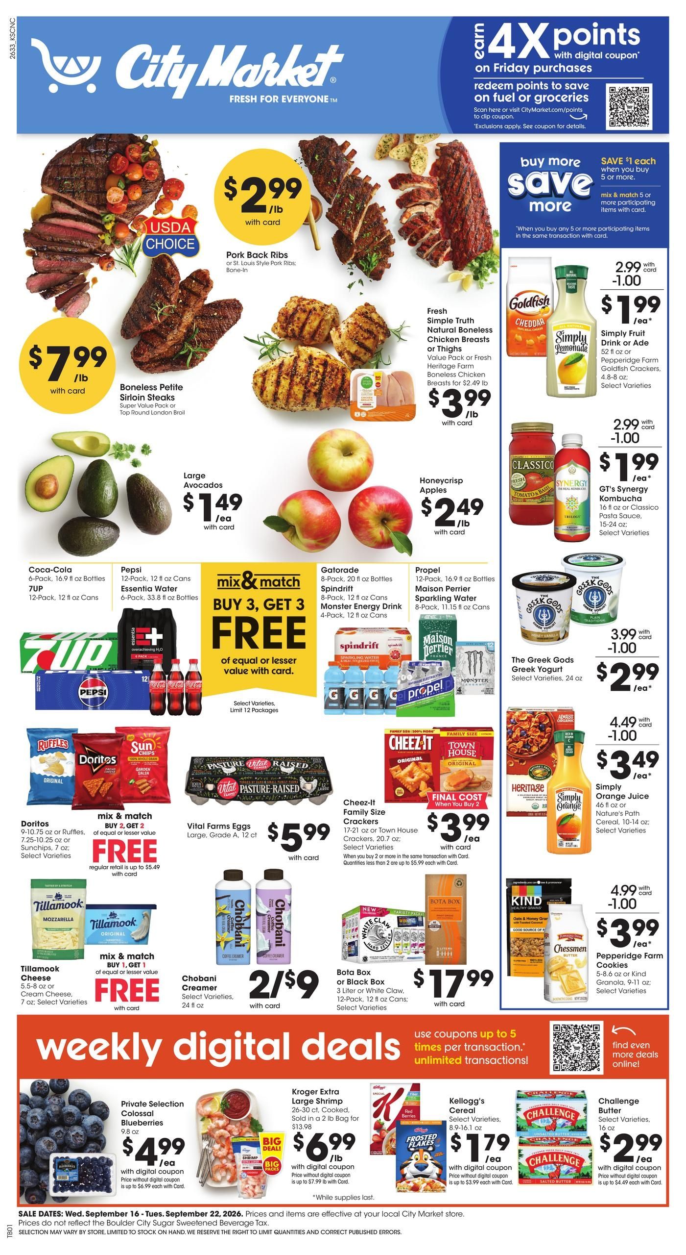 City Market (Meredith Area, CO) Weekly Ad September 16 - 22, 2026