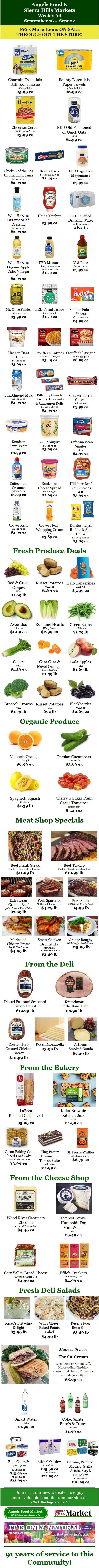 Angels Food & Sierra Hills Markets Weekly Ad September 16 - 22, 2026