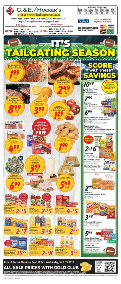 Hocker's Markets Weekly Ad September 17 - 23, 2026