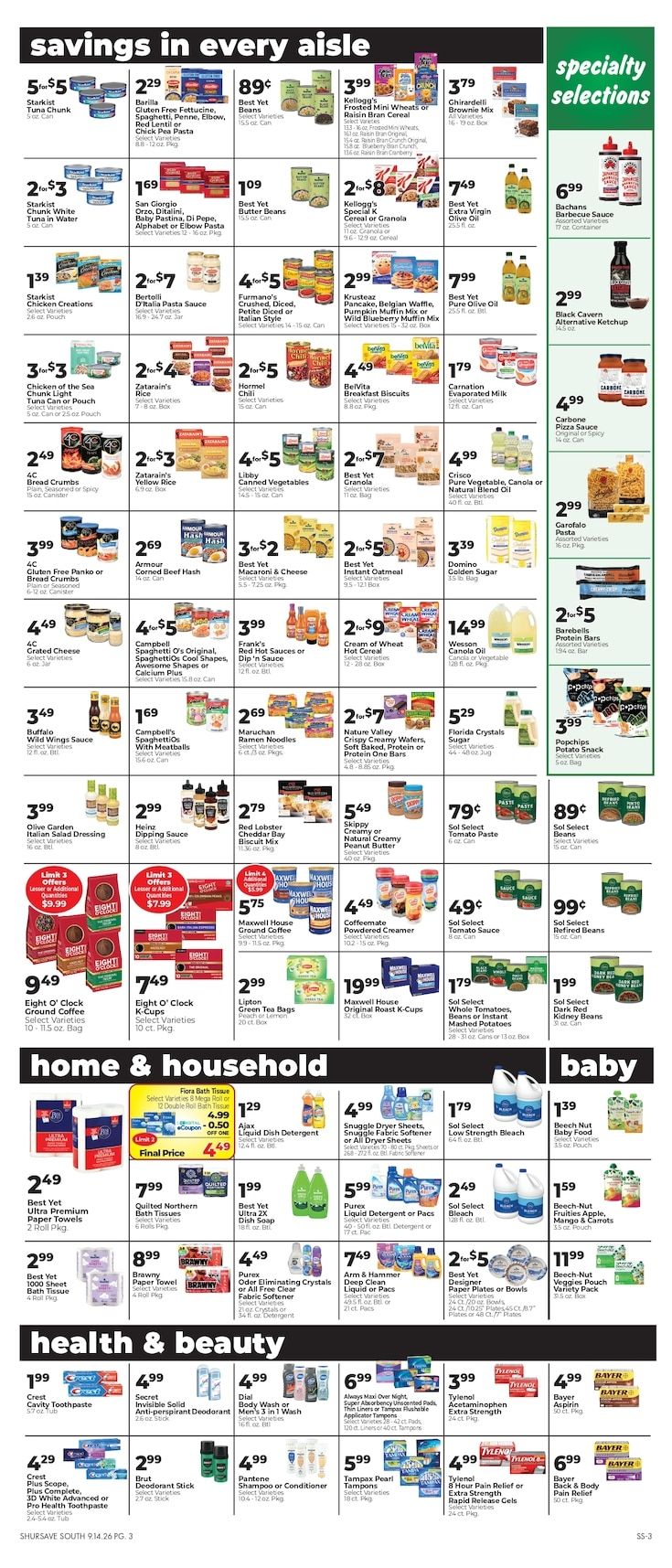 Hocker's Markets Weekly Ad September 17 - 23, 2026
