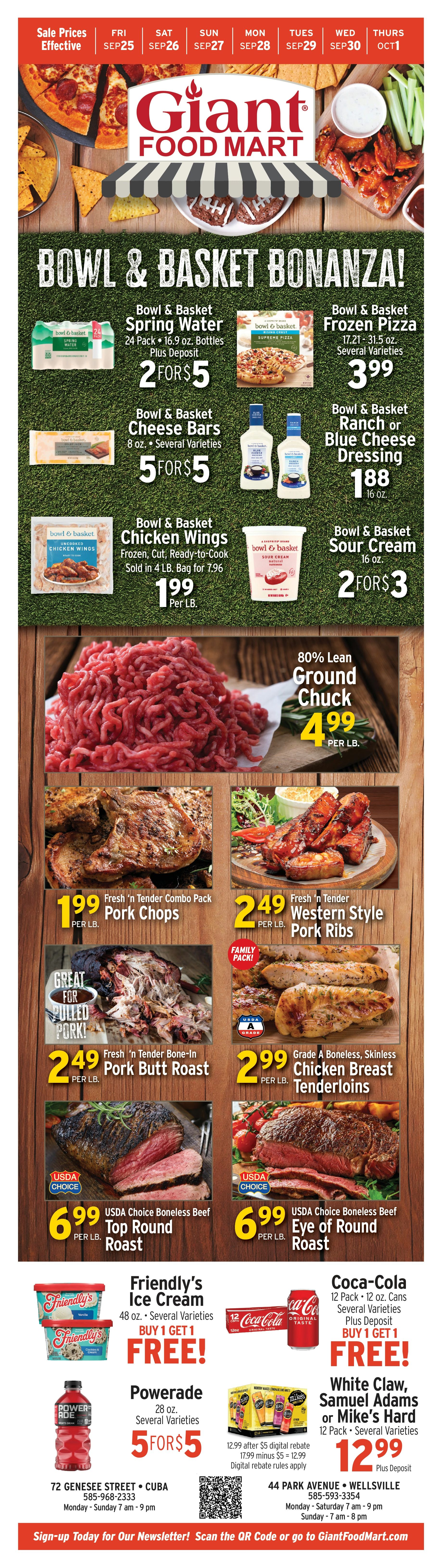 Giant Food Mart Weekly Ad September 25 - October 1, 2026
