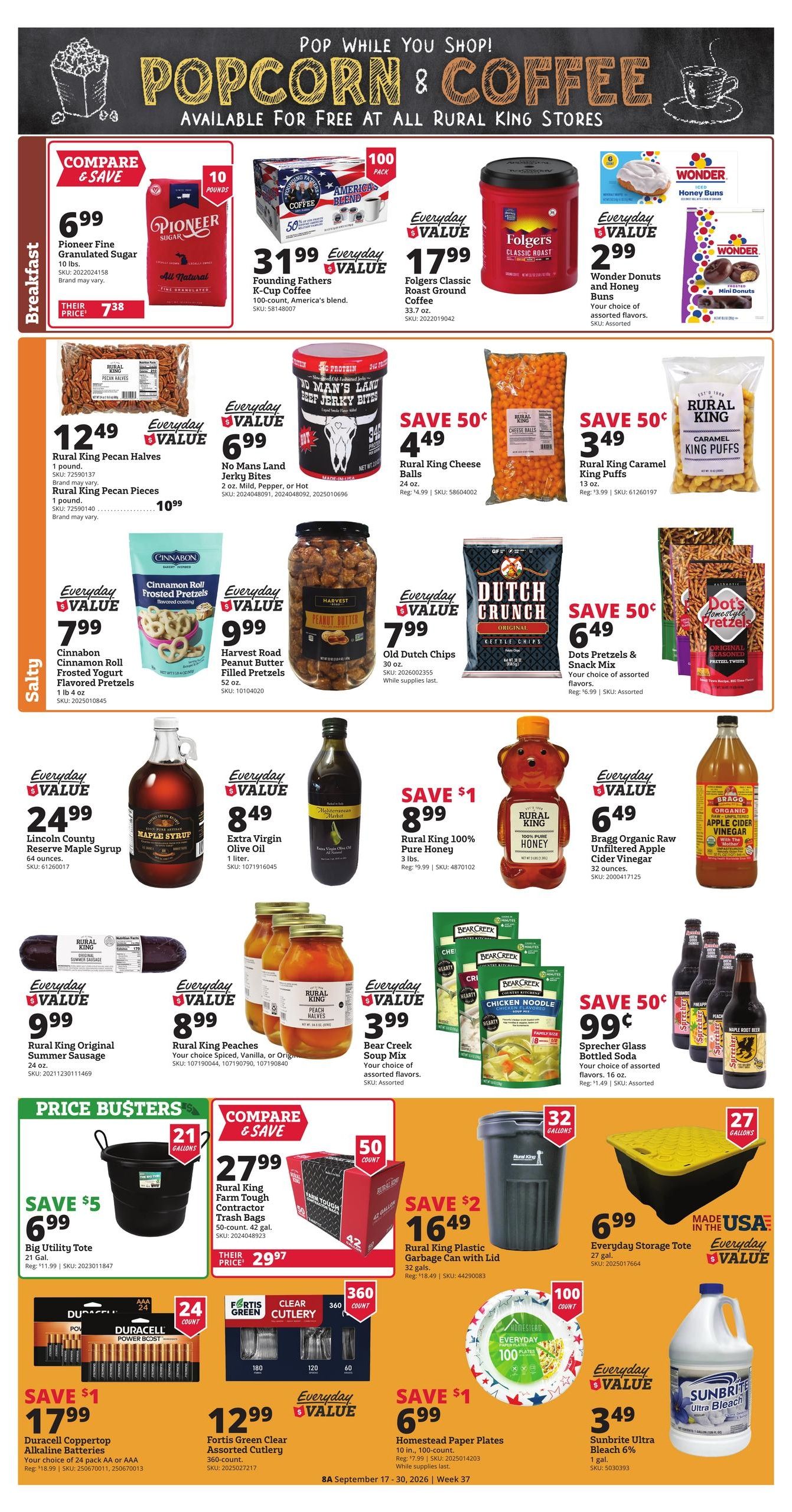 Rural King (Coosada Area, AL) Weekly Ad September 17 - 30, 2026