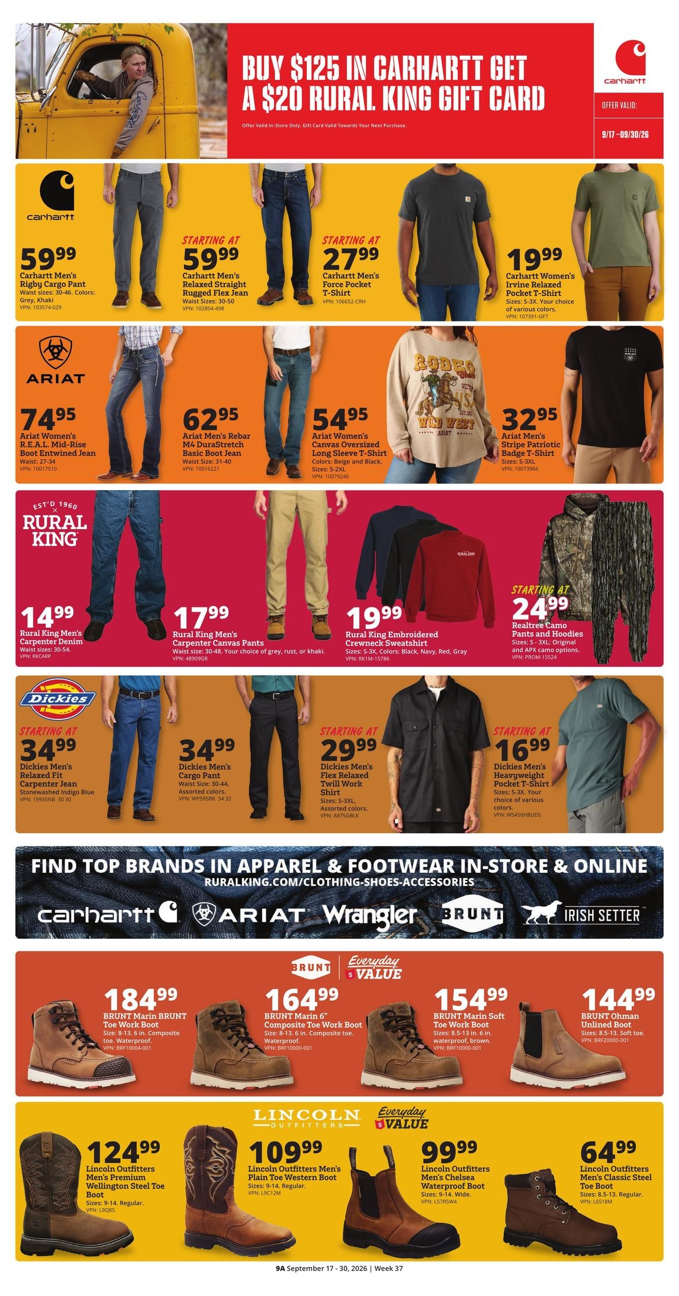 Rural King (Coosada Area, AL) Weekly Ad September 17 - 30, 2026