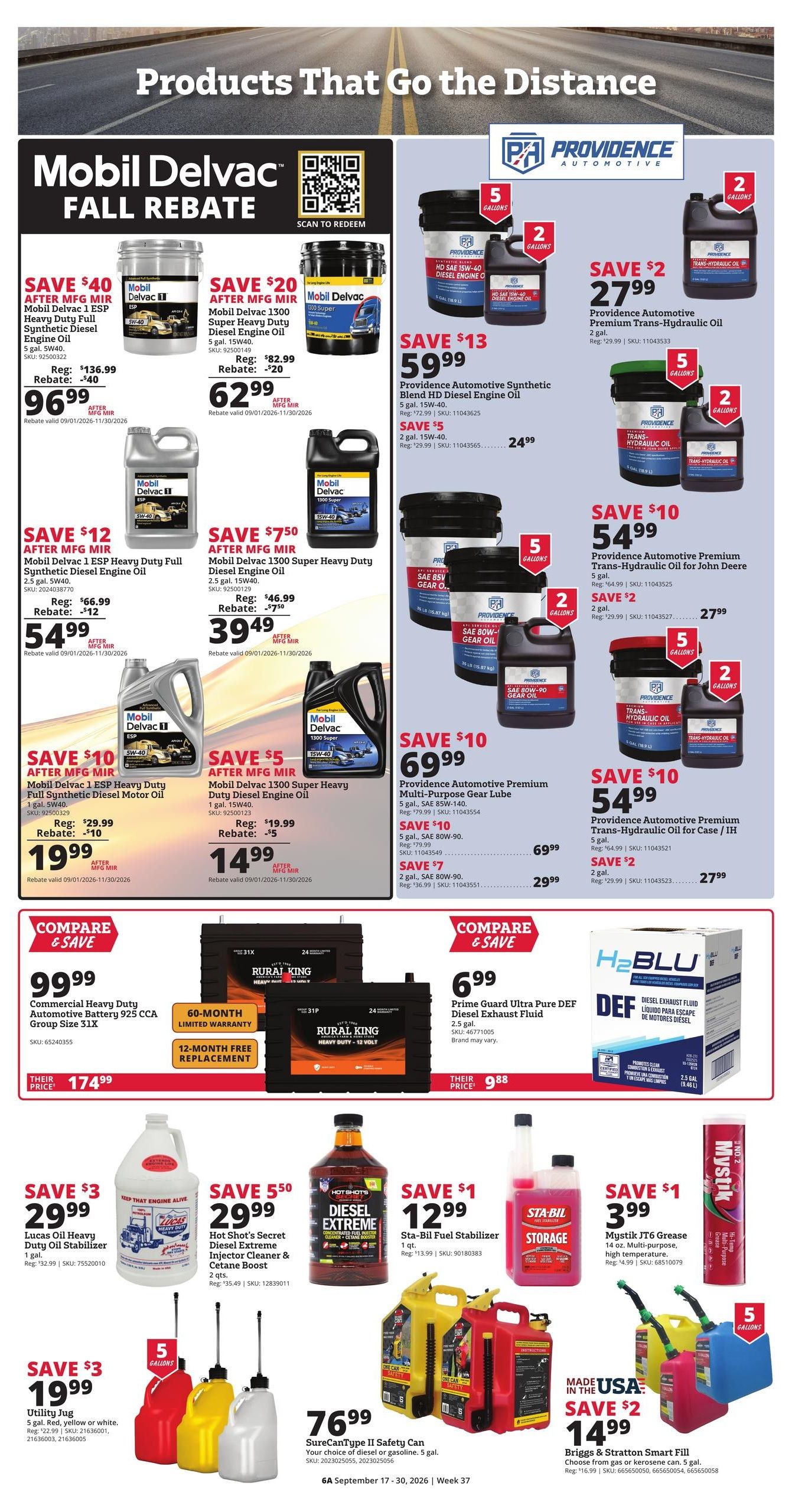 Rural King (Coosada Area, AL) Weekly Ad September 17 - 30, 2026